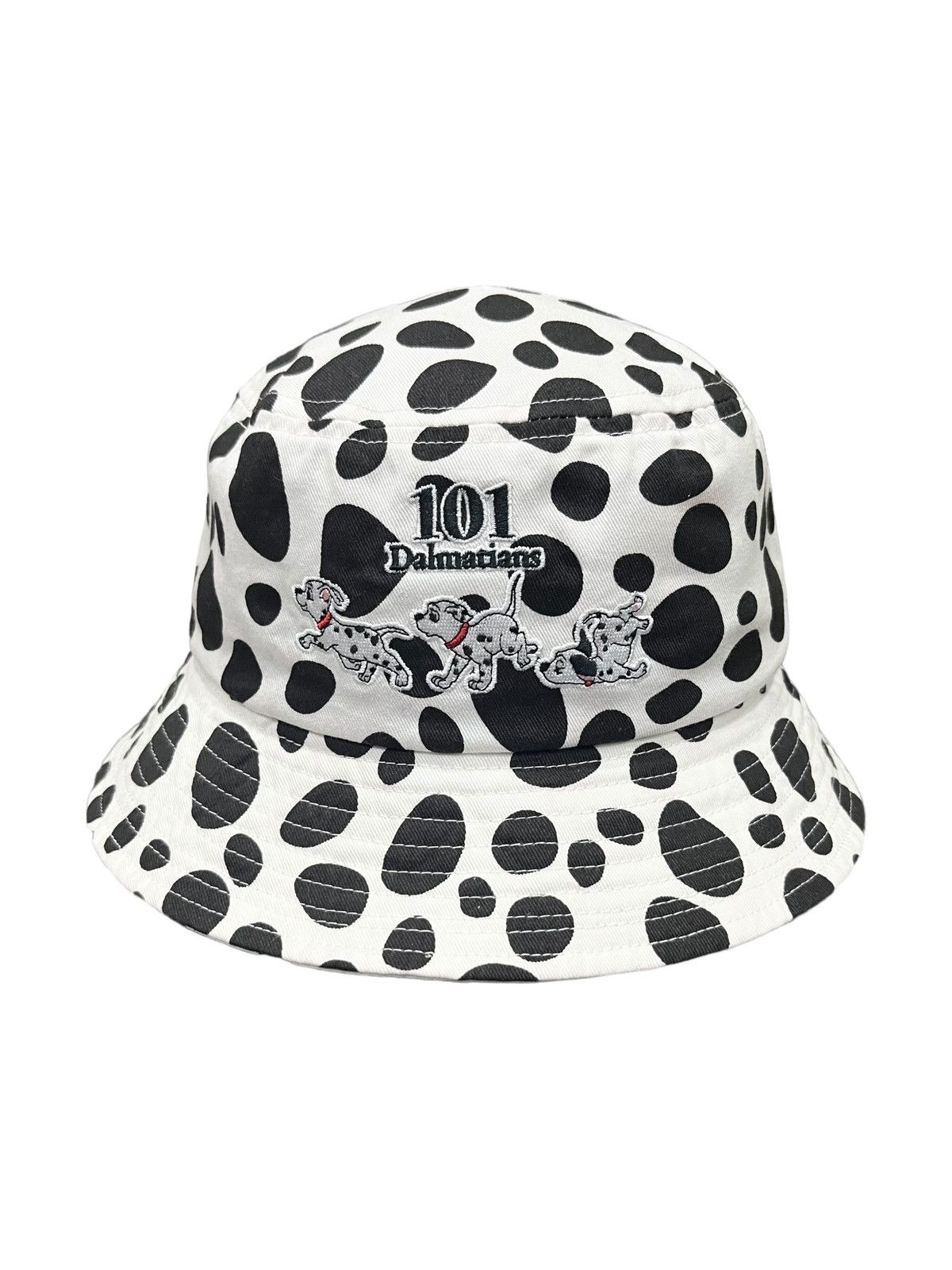 Disney 🔥90’s Disney 101 DALMANTIANS Polka dot Bucket Hat Summer Size ONE SIZE - 2 Thumbnail