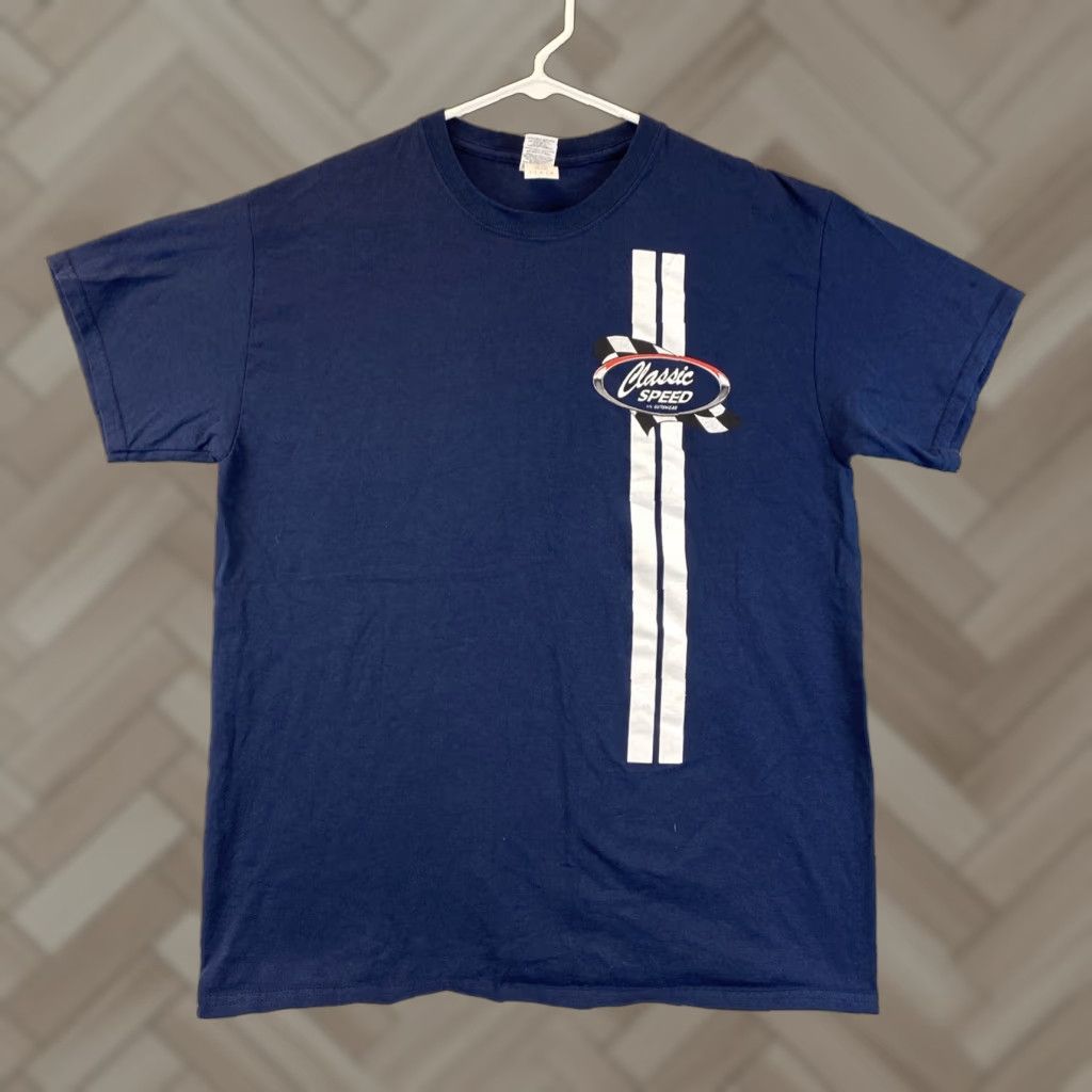 Gildan Gildan Men's Heavy Cotton T-Shirt Navy Blue Racing 81-59 - Regular L - Unisex Adults - Short Sleeve - Basic Tee Size US L / EU 52-54 / 3 - 1 Thumbnail