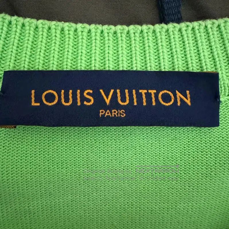 Louis Vuitton Louis Vuitton Green Wool Embroidered Logo Sweater . Size US M / EU 48-50 / 2 - 4 Thumbnail