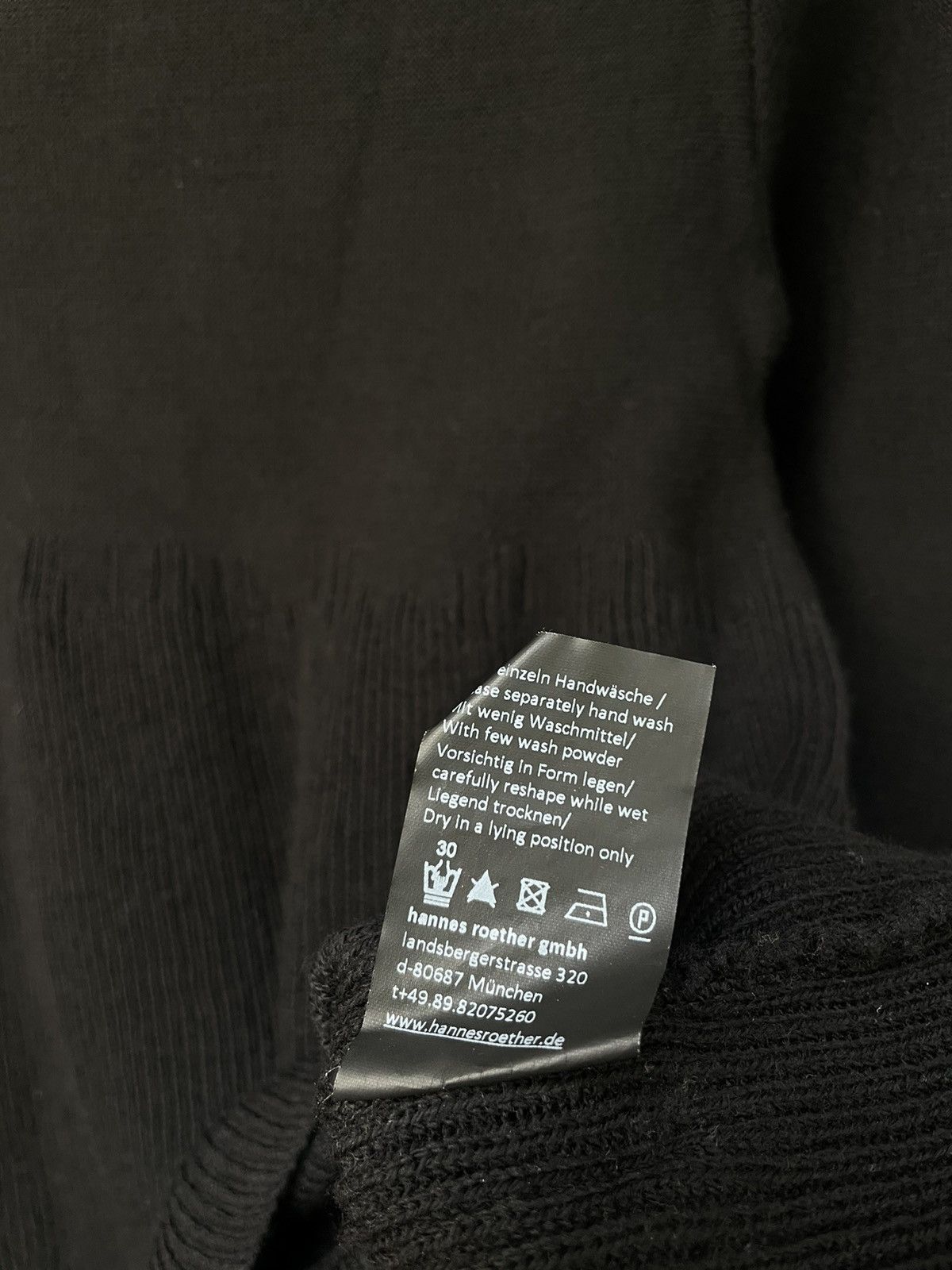 hannes roether Hannes Roether Black Double Knit Sweater Avant Garde Rare Size S / US 4 / IT 40 - 12 Thumbnail