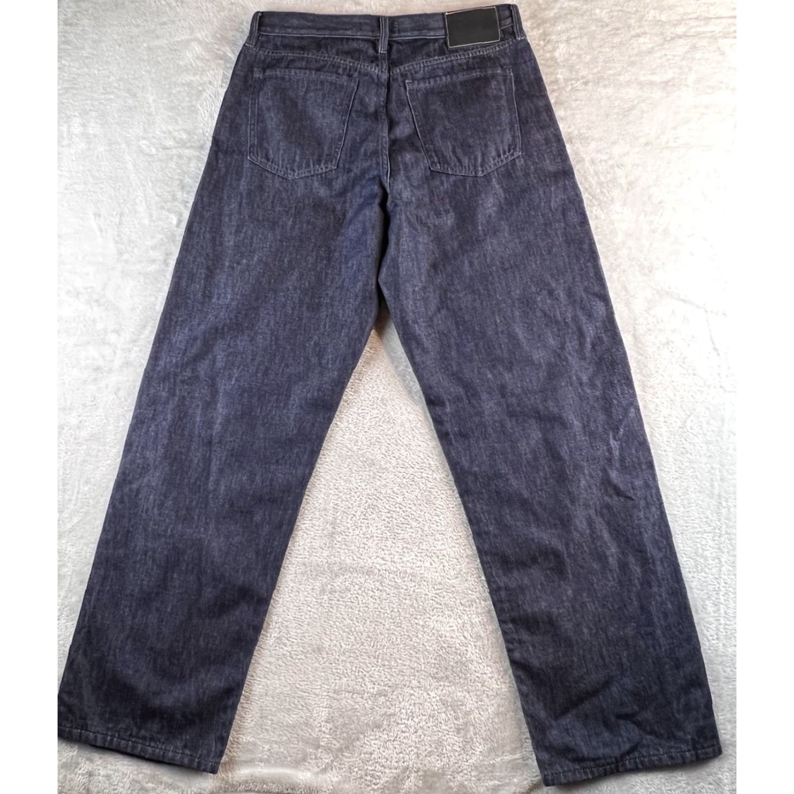Banana Republic Banana Republic Jeans Slouch Straight Womens Size 30L Blue Denim 5-Pocket Dark Wash Indigo Straight Jeans Womens Size 30" / US 8 / IT 44 - 2 Thumbnail