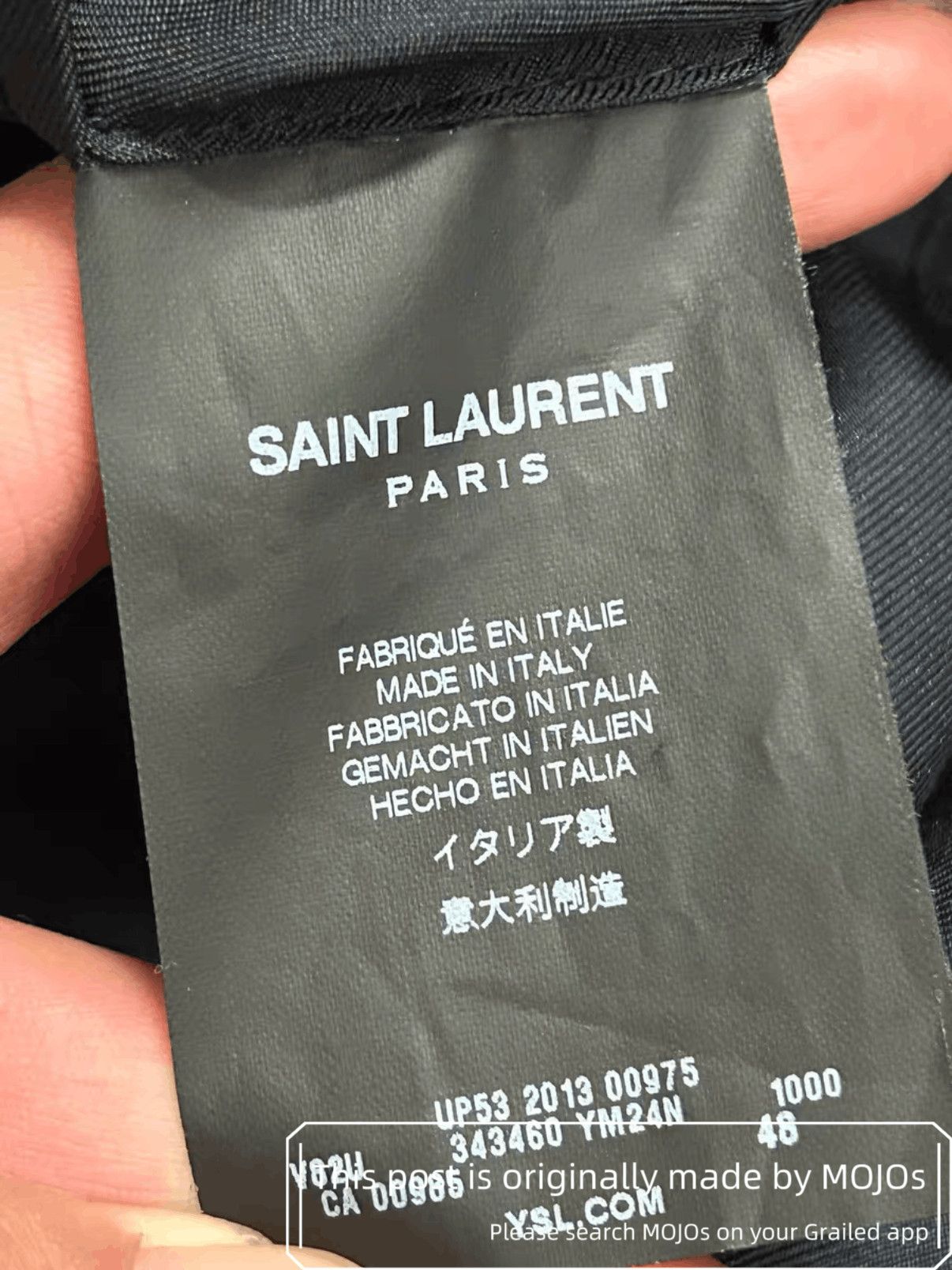 Saint Laurent Paris Sz 48 Saint Laurent Paris Chain Collar Blazer mojos931 Size US M / EU 48-50 / 2 - 3 Thumbnail