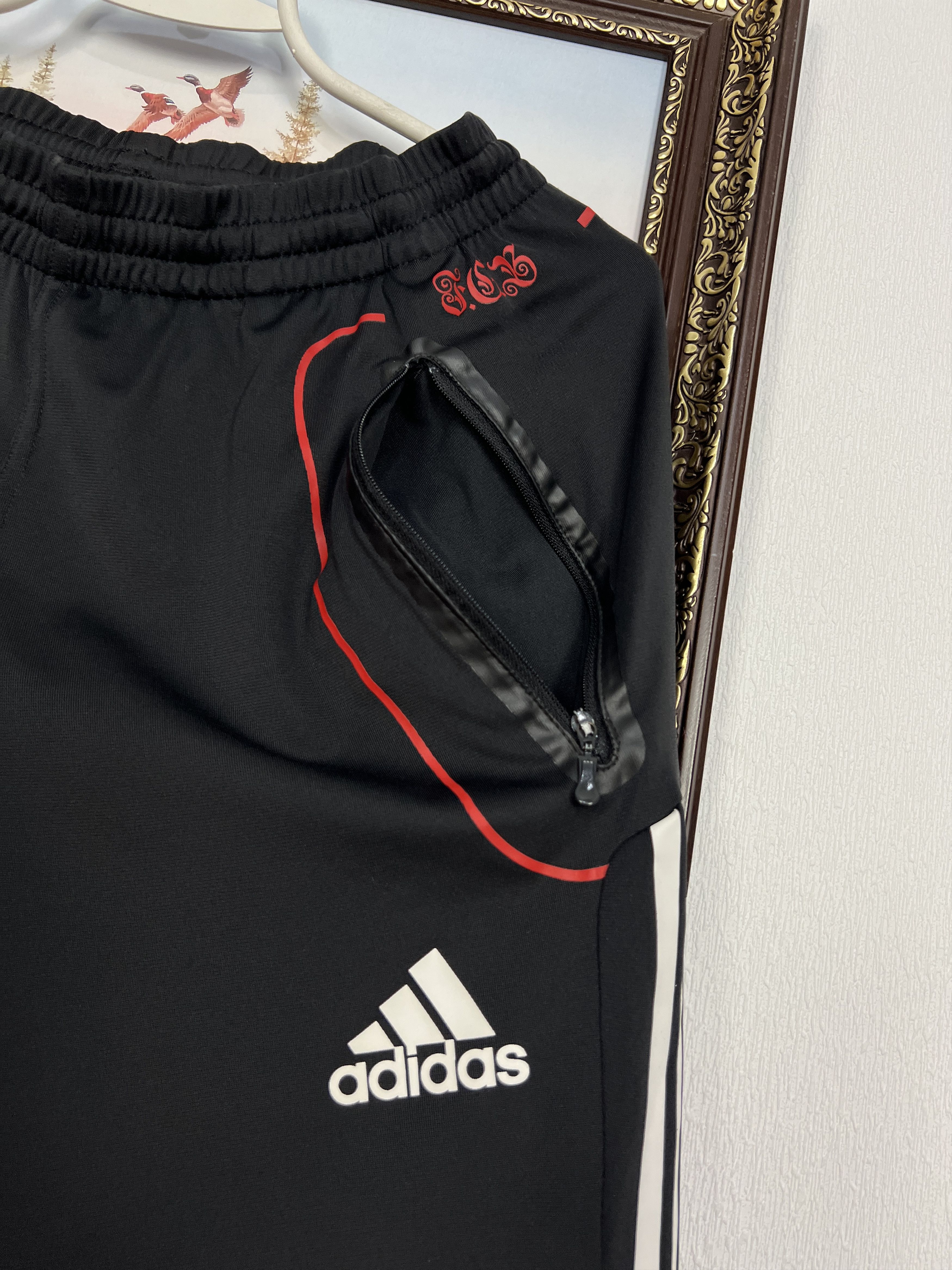 Adidas Bayern Munich Football Long Train Shorts Player Issue Size US 32 / EU 48 - 2 Thumbnail