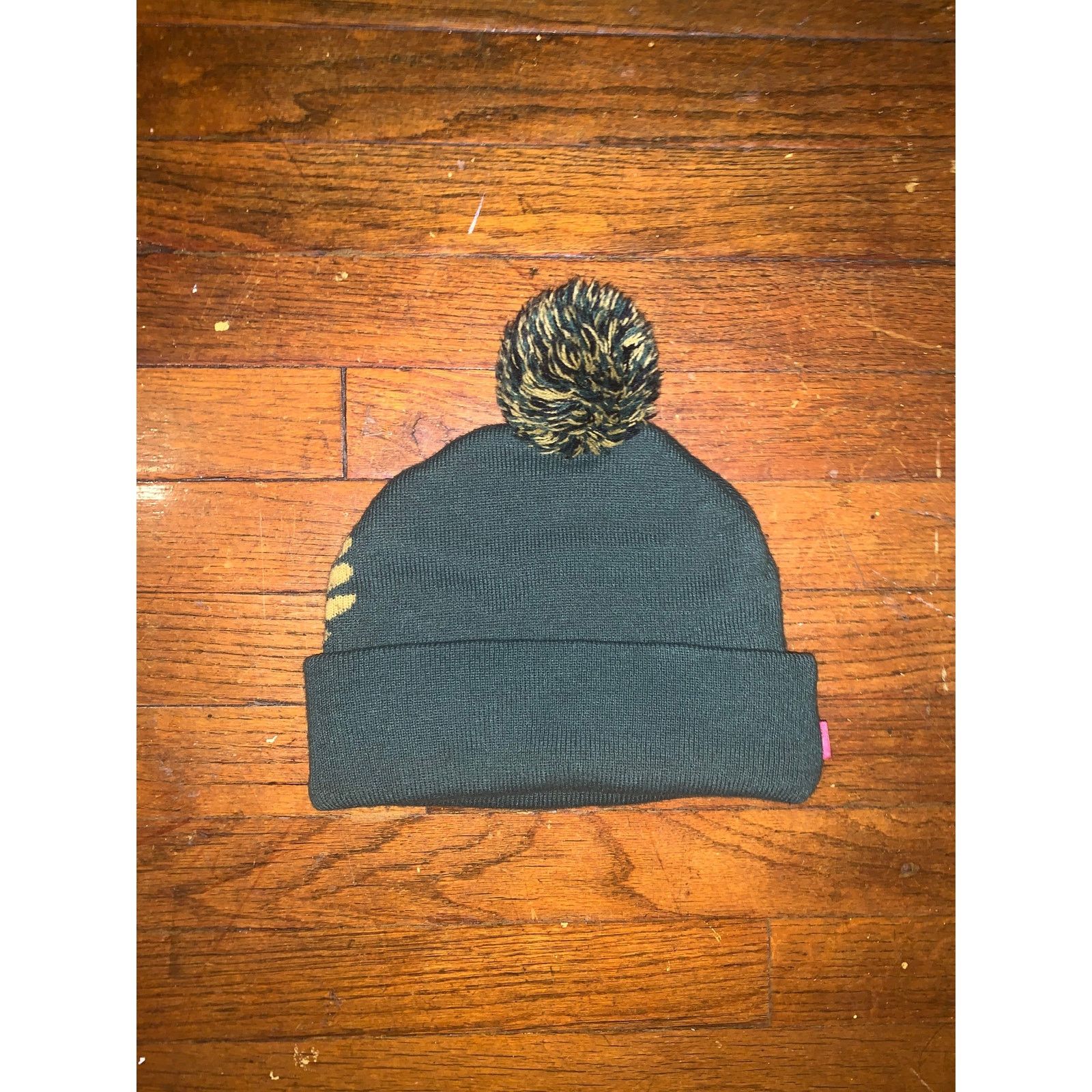 Mishka Mishka Green Puff Beanie Skull Logo | Y2K Gothic Streetwear Size ONE SIZE - 5 Thumbnail