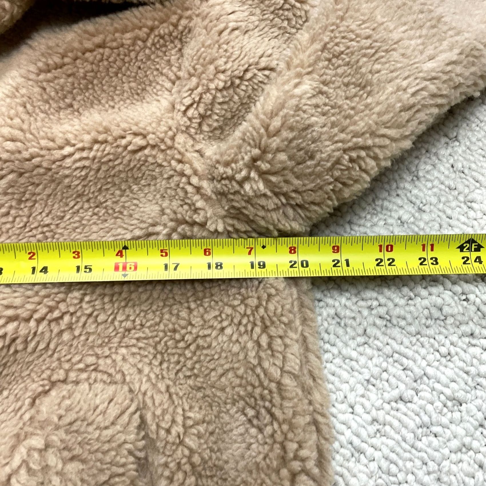 Boohoo VINTAGE Boohoo Jacket Womens 4 Brown Sherpa Jacket Full Zip Pockets Lined Polyester Soft Coat Size S / US 4 / IT 40 - 5 Thumbnail