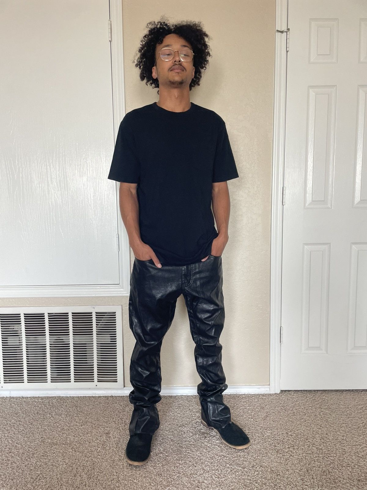 MNML Faux Leather jeans Size US 30 / EU 46 - 5 Thumbnail