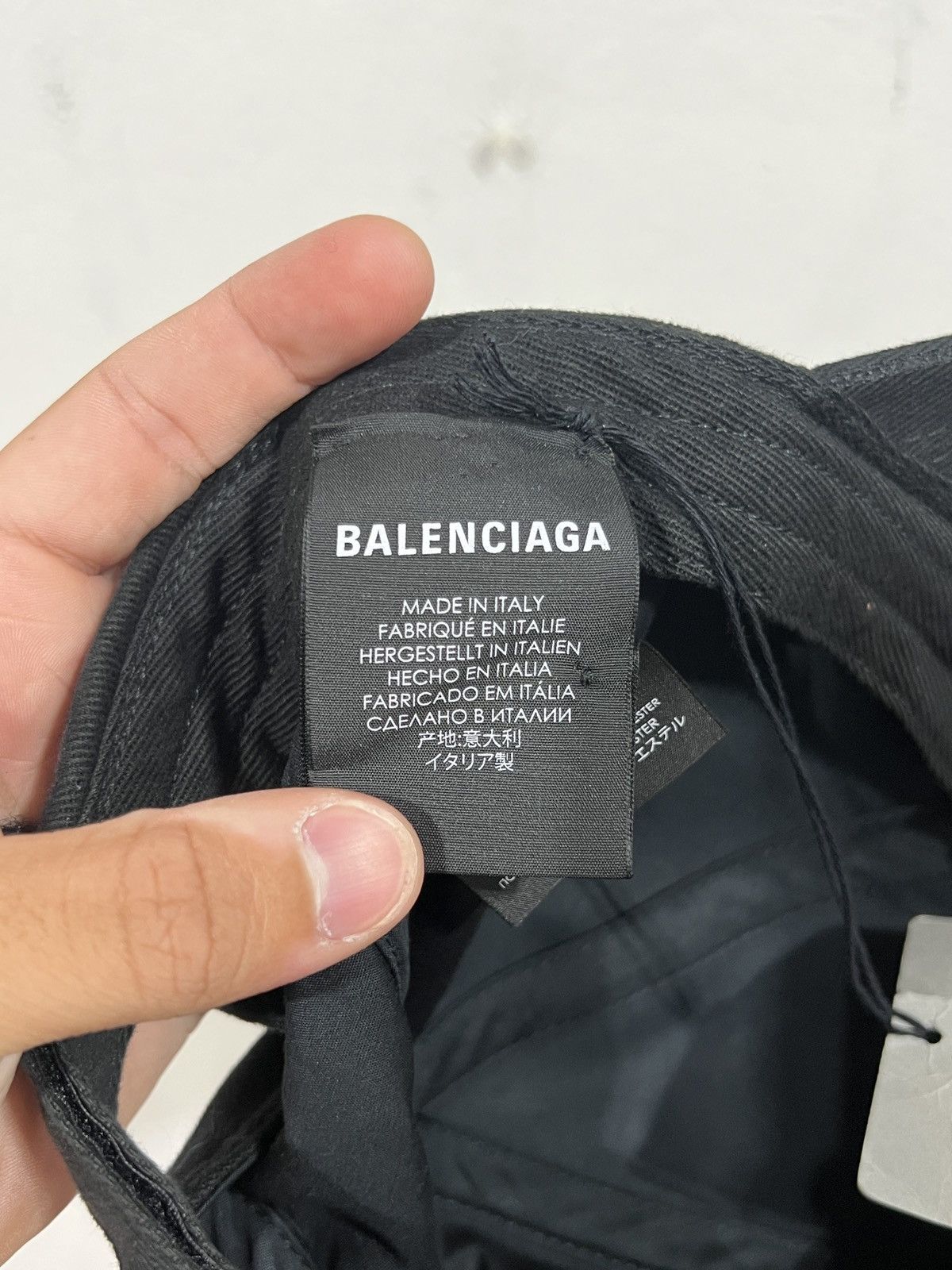 Balenciaga Balenciaga Crew Embroidered Black Cap Size ONE SIZE - 5 Thumbnail