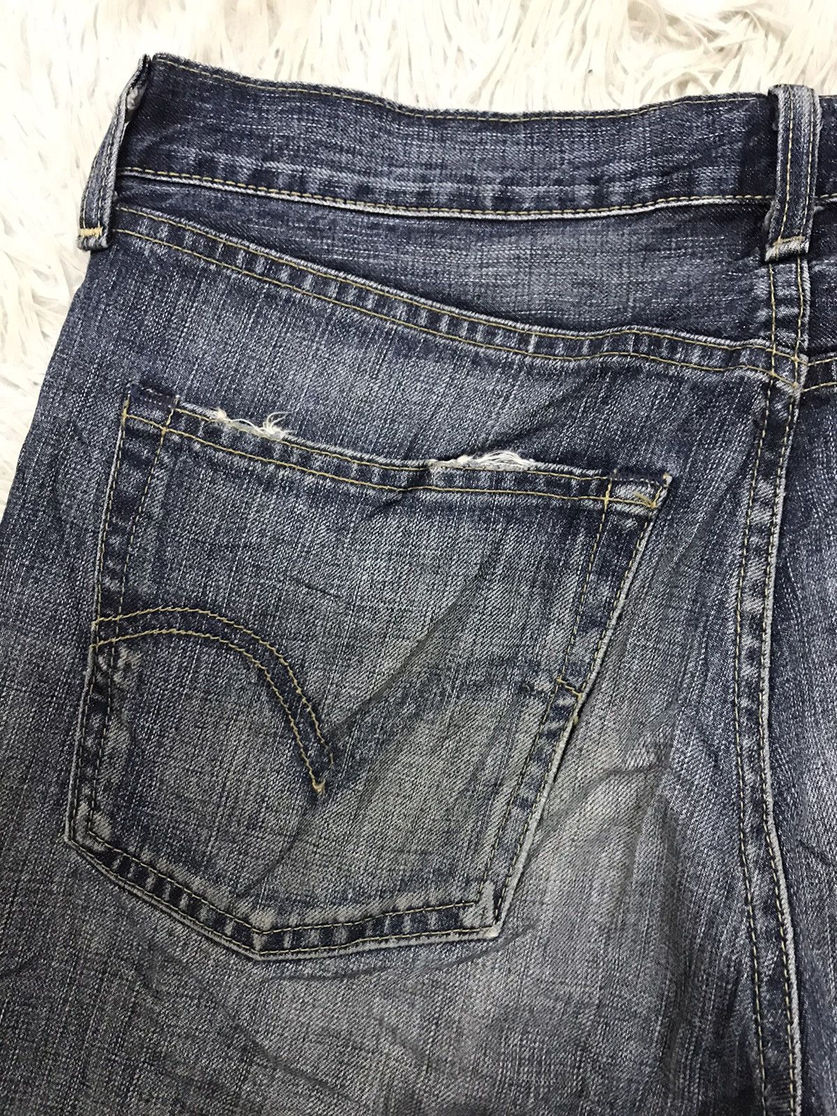 Levi's Vintage Levis 502 Distressed Design Denim Jeans Size US 32 / EU 48 - 8 Thumbnail