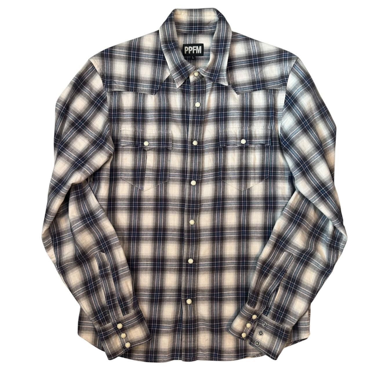 PPFM PPFM Checkered Flannel Shirt y2k ‘Yellow Riot’ Size US L / EU 52-54 / 3 - 1 Thumbnail