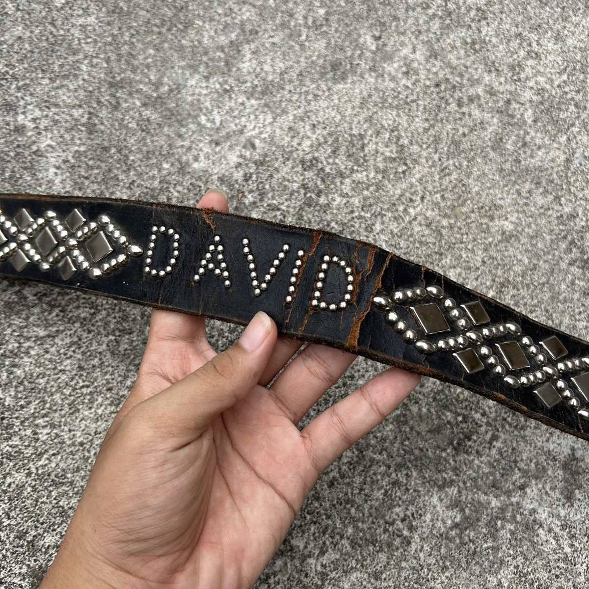 Vintage Vintage studded leather belt Size ONE SIZE - 13 Thumbnail