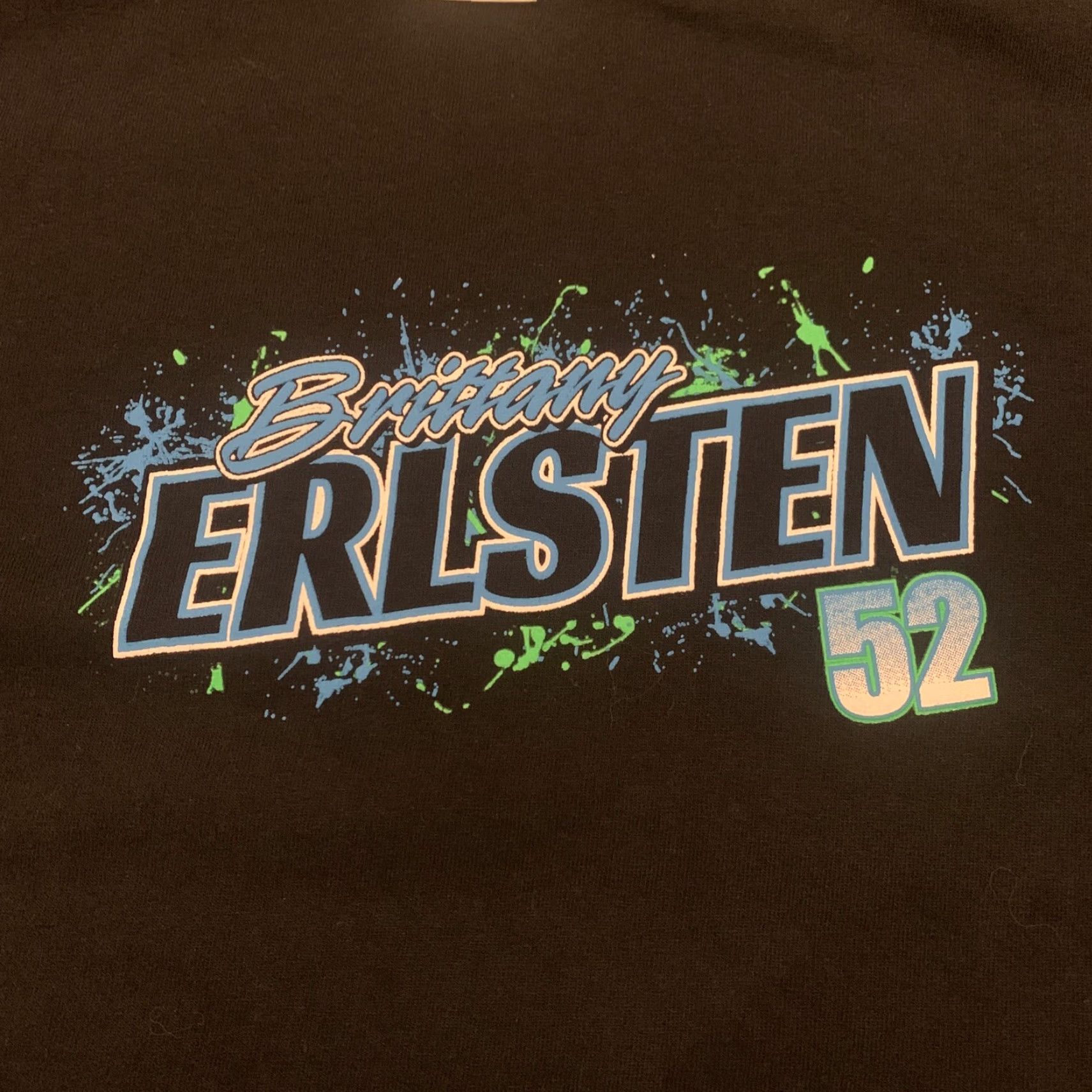 Vintage AND Midget Racing T-Shirt Adult Large Black Brittany Erlsten Race Car Driver Mens Size US L / EU 52-54 / 3 - 2 Thumbnail