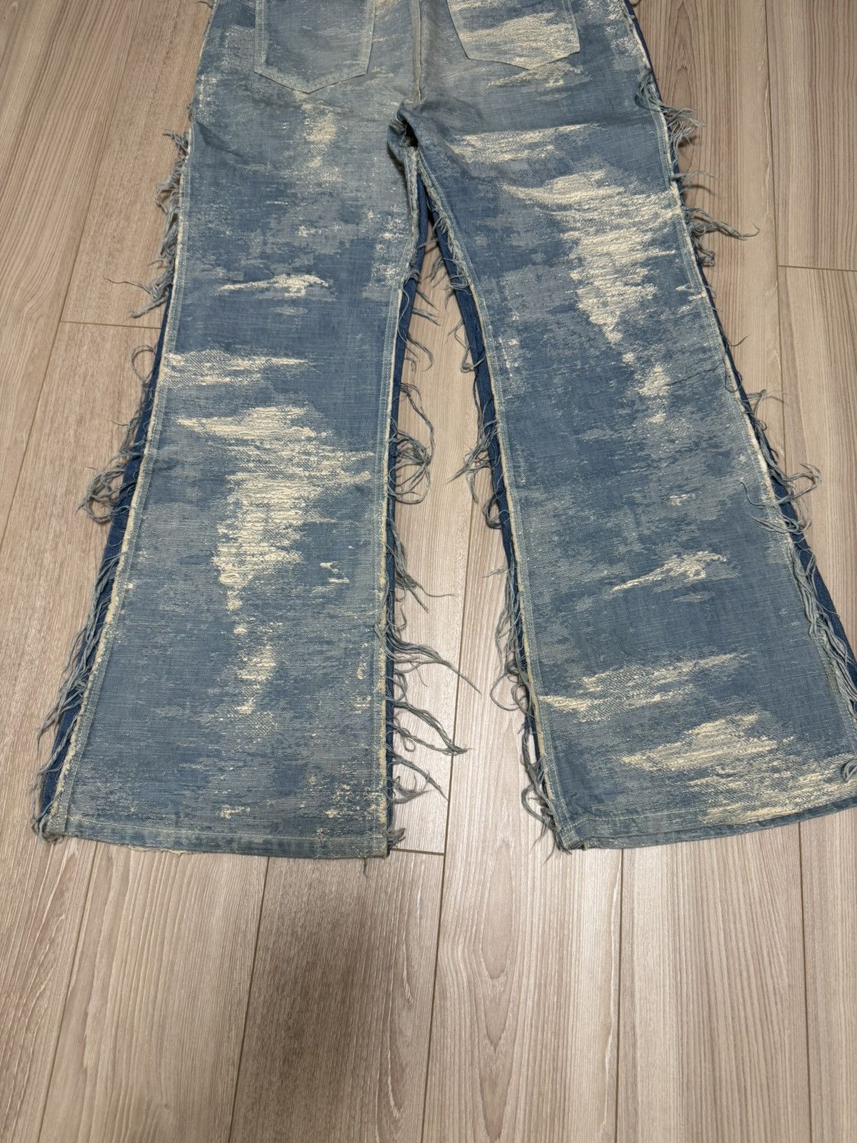 TAAKK TAAKK SS23 Reconstructed Bleached Denim Size US 31 - 7 Thumbnail