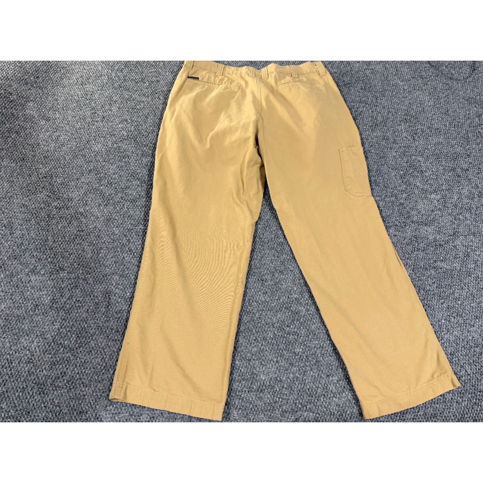 Vintage Columbia Pants Mens 38x30 Khaki Tan Hiking Outdoor Straight Leg Chino Cargo Pocket Cotton Beige Regular Flat Front Modern Mens Size US 38 / EU 54 - 7 Thumbnail