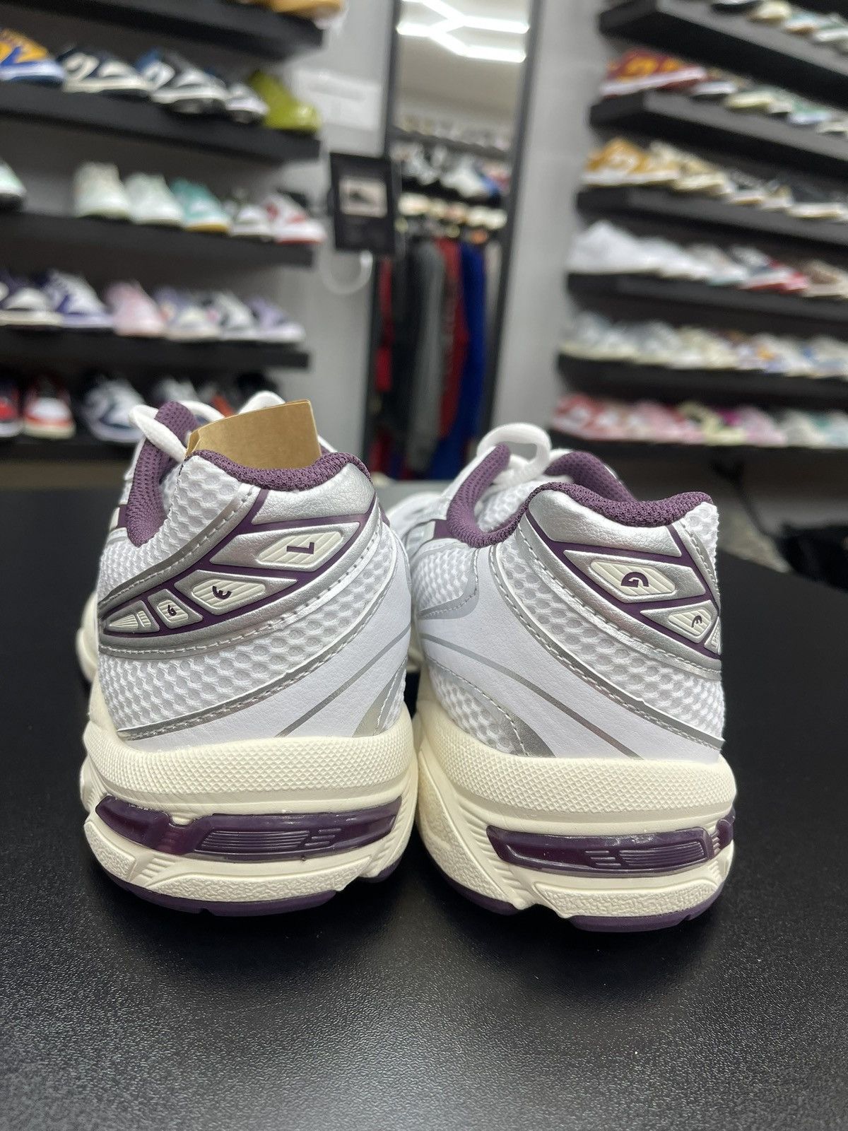 Asics Size 5.5/7w - Asics Gel-1130 White Deep Plum Size US 5.5 / EU 38 - 4 Thumbnail