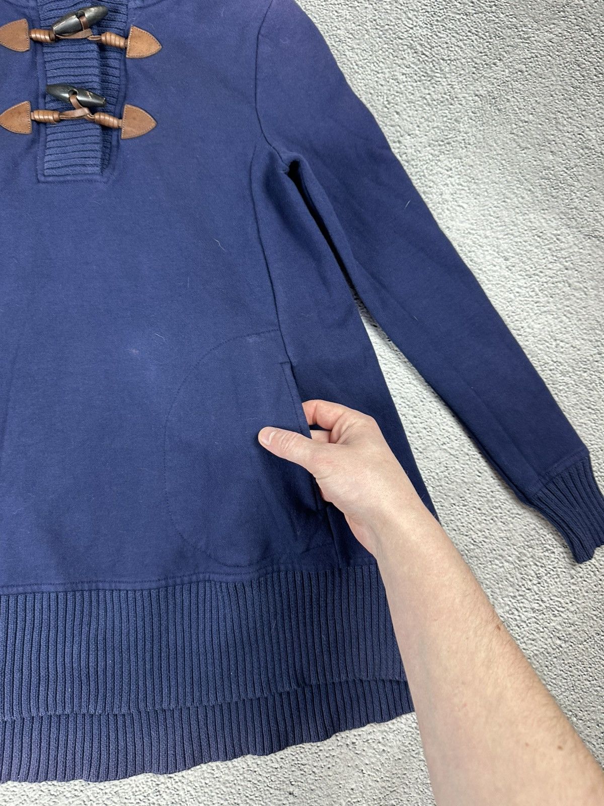 Polo Ralph Lauren Ralph Lauren Women’s Longline Navy Hoodie Toggle Vintage Y2K Size S / US 4 / IT 40 - 9 Thumbnail