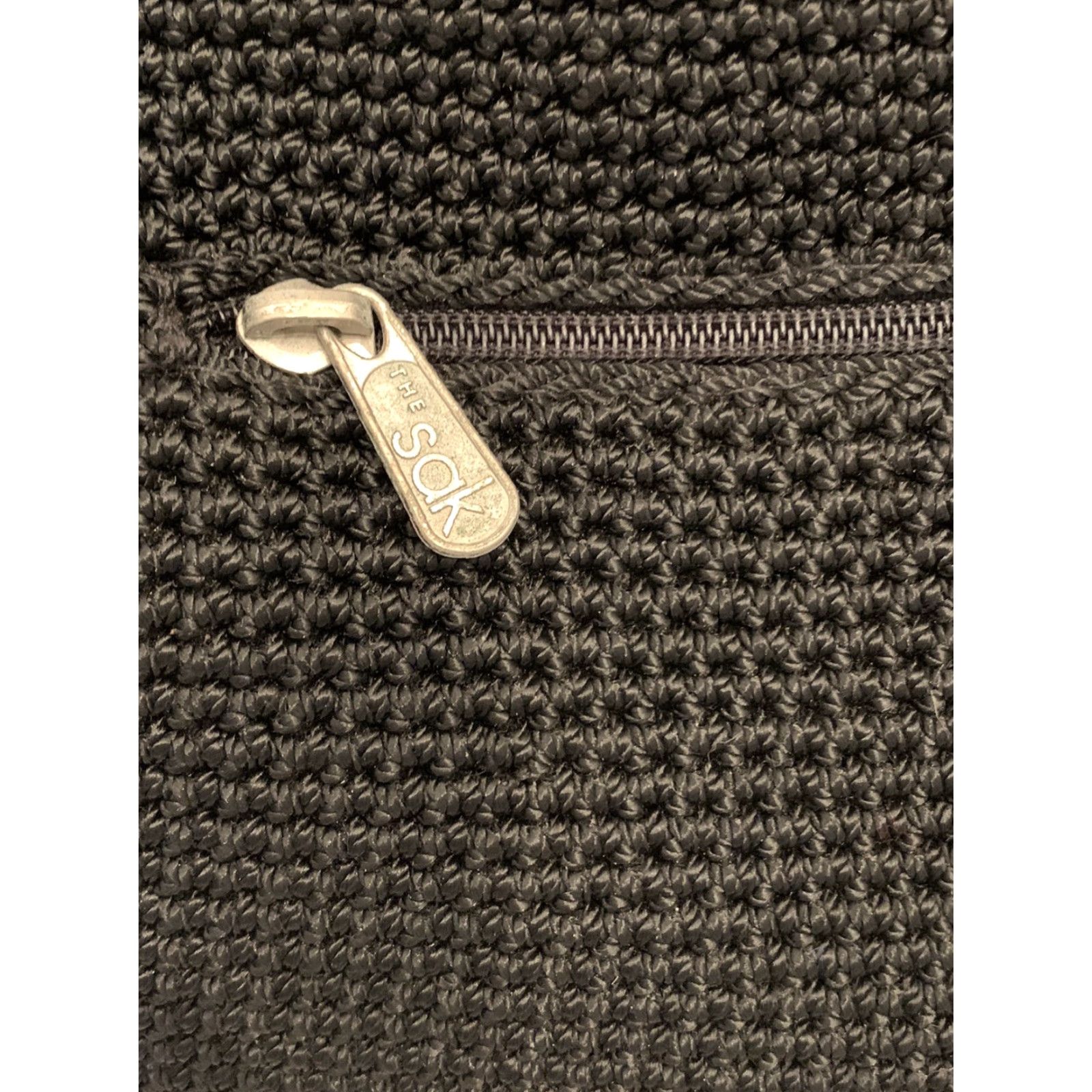 The Sak The Sak Black Crochet Shoulder Bag Zip Top Interior and Exterior Zip Pockets Size S / US 4 / IT 40 - 5 Thumbnail