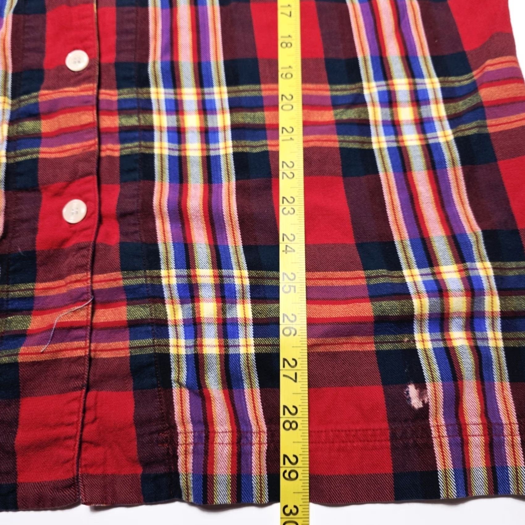 Disney Disney Top Women’s L/XL Red Plaid Mickey Mouse Sleep Wear VTG Buttons Knit Cotton 3/4 Sleeve Collared Shirt Pajama Nightwear Nightwear Disney Store Size XL / US 12-14 / IT 48-50 - 8 Thumbnail