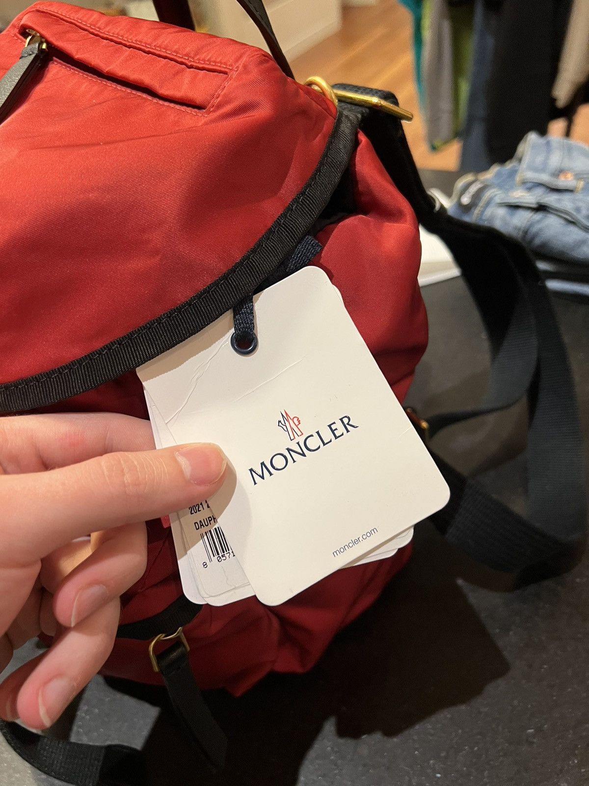Moncler Moncler Dauphine Large Backpack red brand new Size ONE SIZE - 4 Thumbnail