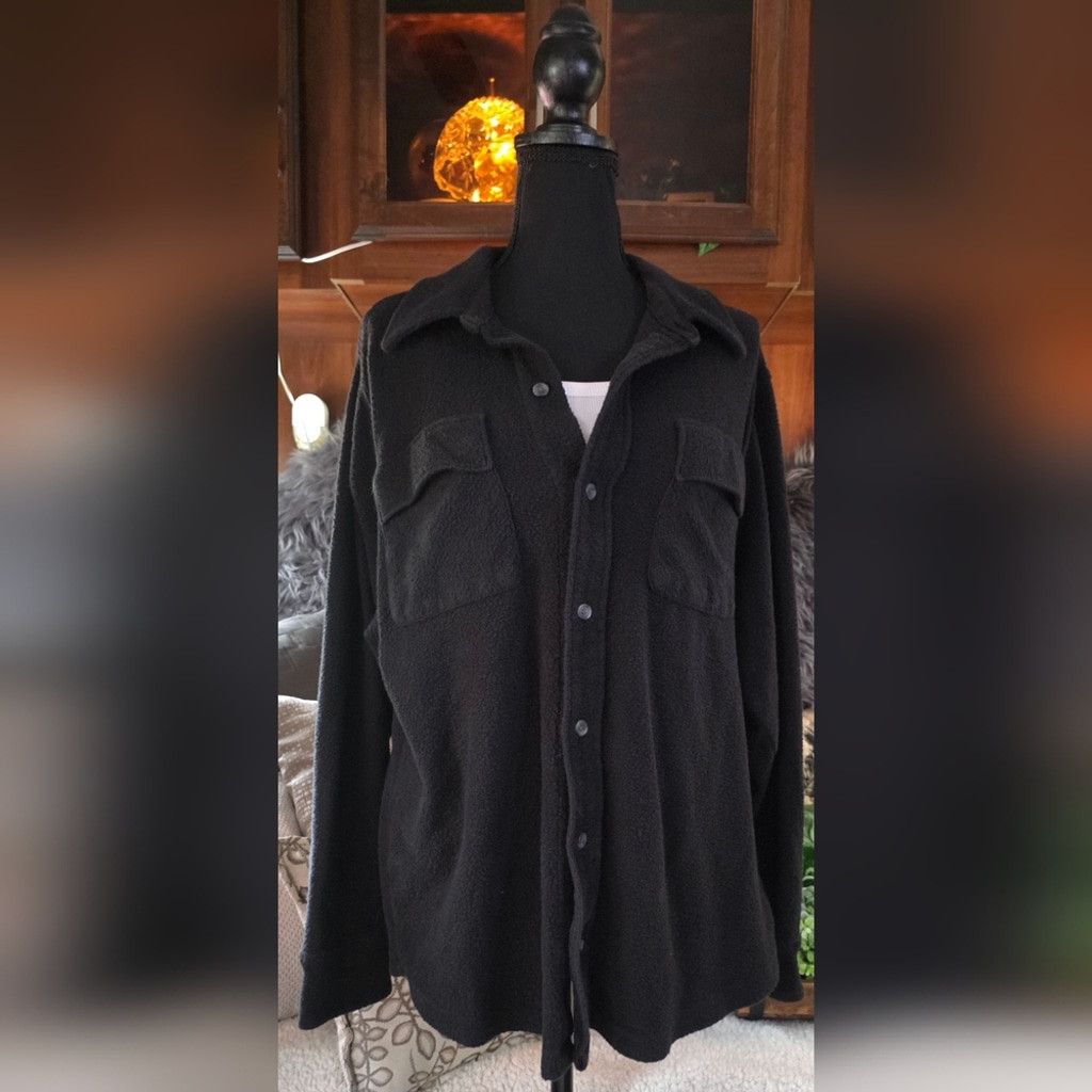 Victoria's Secret PINK by Victoria's Secret Oversized Fleece Button Up Size M / US 6-8 / IT 42-44 - 1 Thumbnail