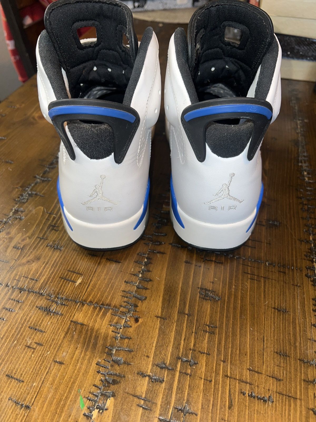 Jordan Brand × Nike SPORT BLUE AIR JORDAN 6 RETRO Size US 9.5 / EU 42-43 - 4 Thumbnail