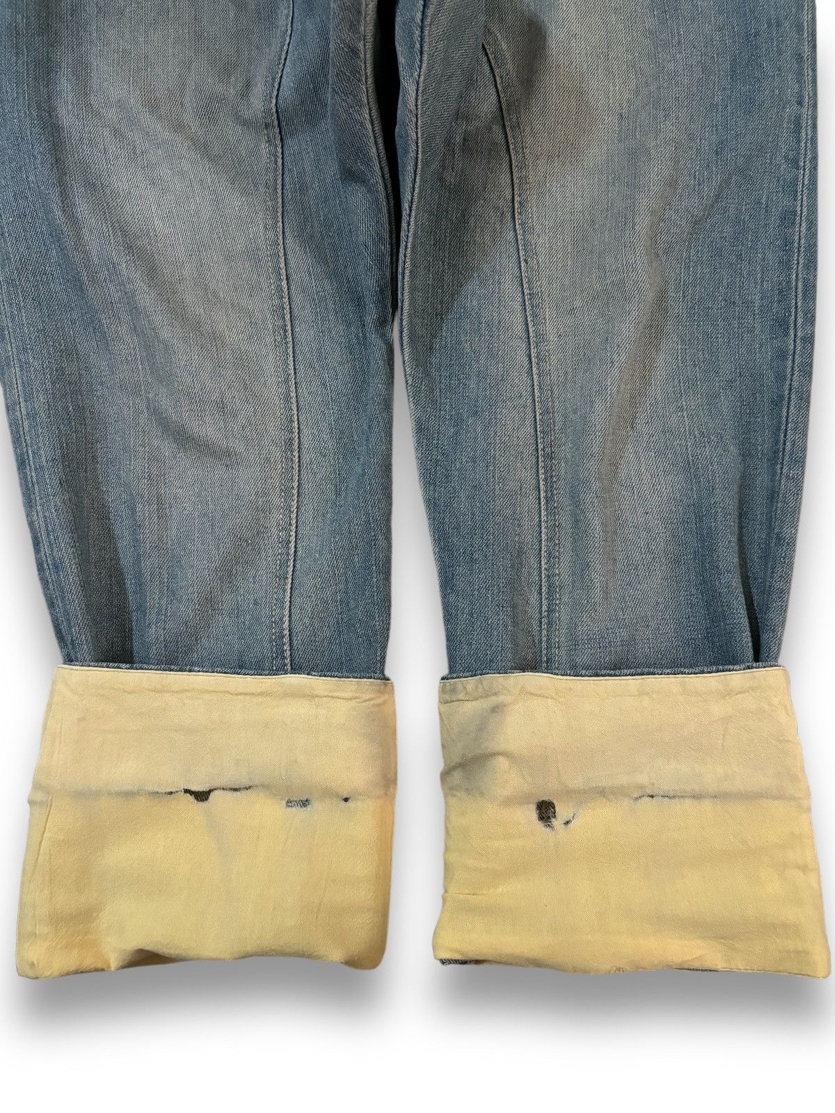 Other Y2K Japanese Rovtski Union Made Workwear Drop Crotch Jeans Size US 31 - 11 Thumbnail