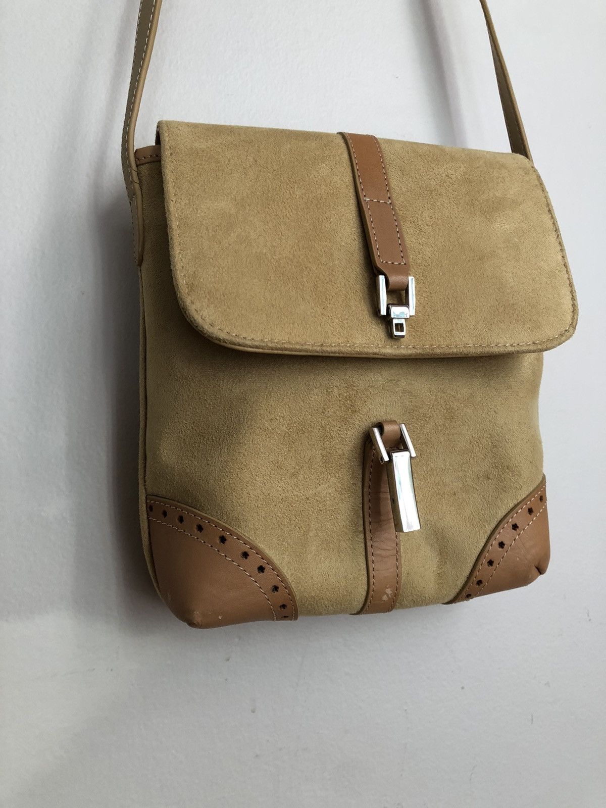 Hiroko Koshino Homme Hiroko Koshino Femme Vintage Suede Shoulder Bag Size ONE SIZE - 11 Thumbnail