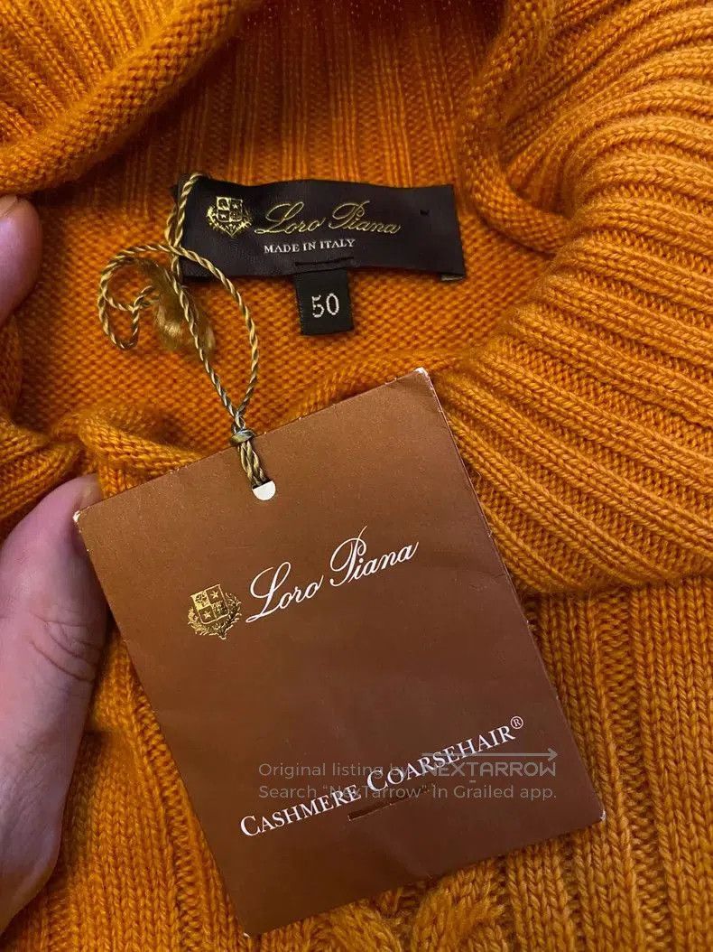 Loro Piana LoroPiana 100% Cashmere Cable Knit Sweater. Size US L / EU 52-54 / 3 - 6 Thumbnail
