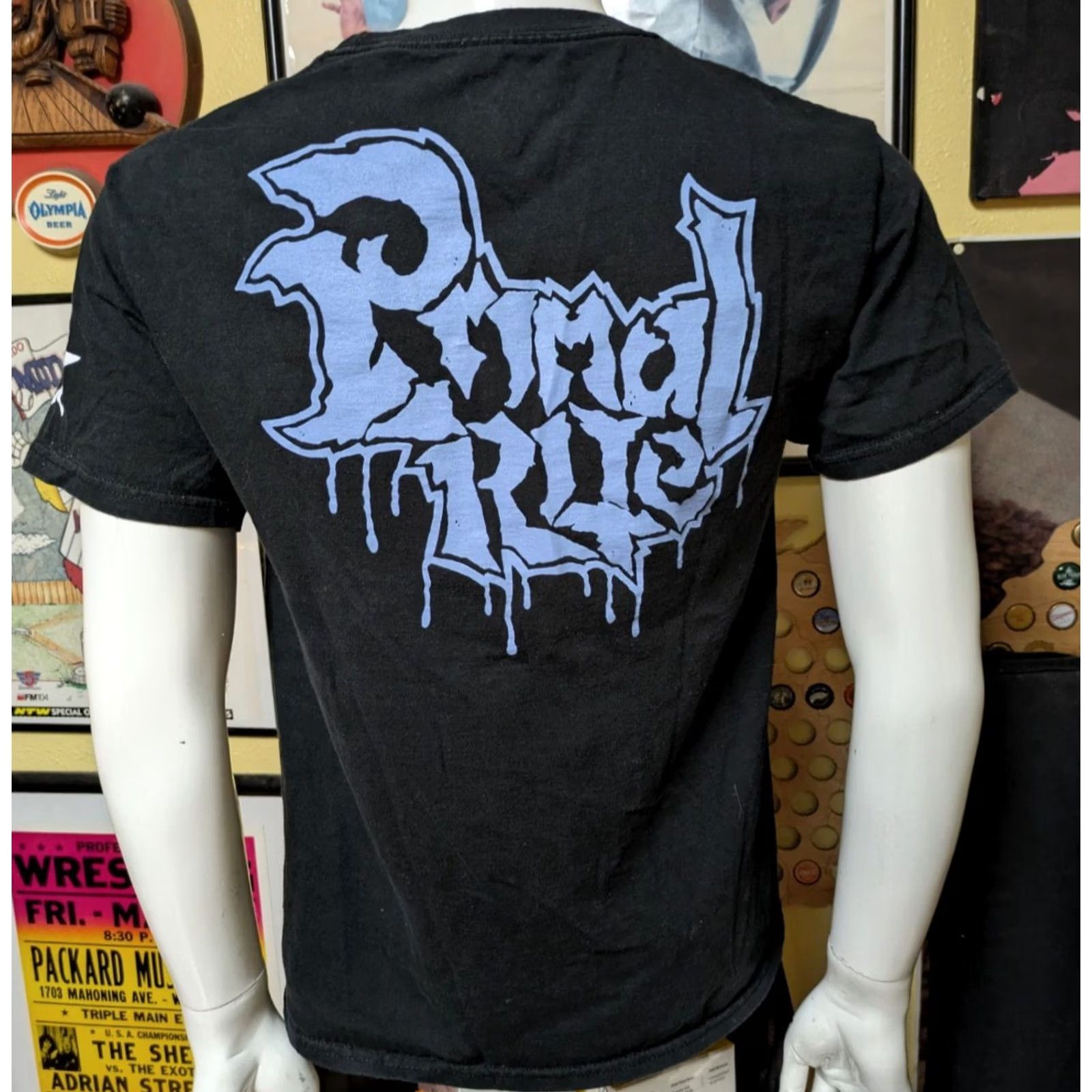 Hanes Primal Rite Primal Discipline T Shirt Hanes 100% Cotton Short Sleeve Crew Neck Black Medium Mens Band Punk Rock 00s Canvas Shirt Size US M / EU 48-50 / 2 - 3 Thumbnail