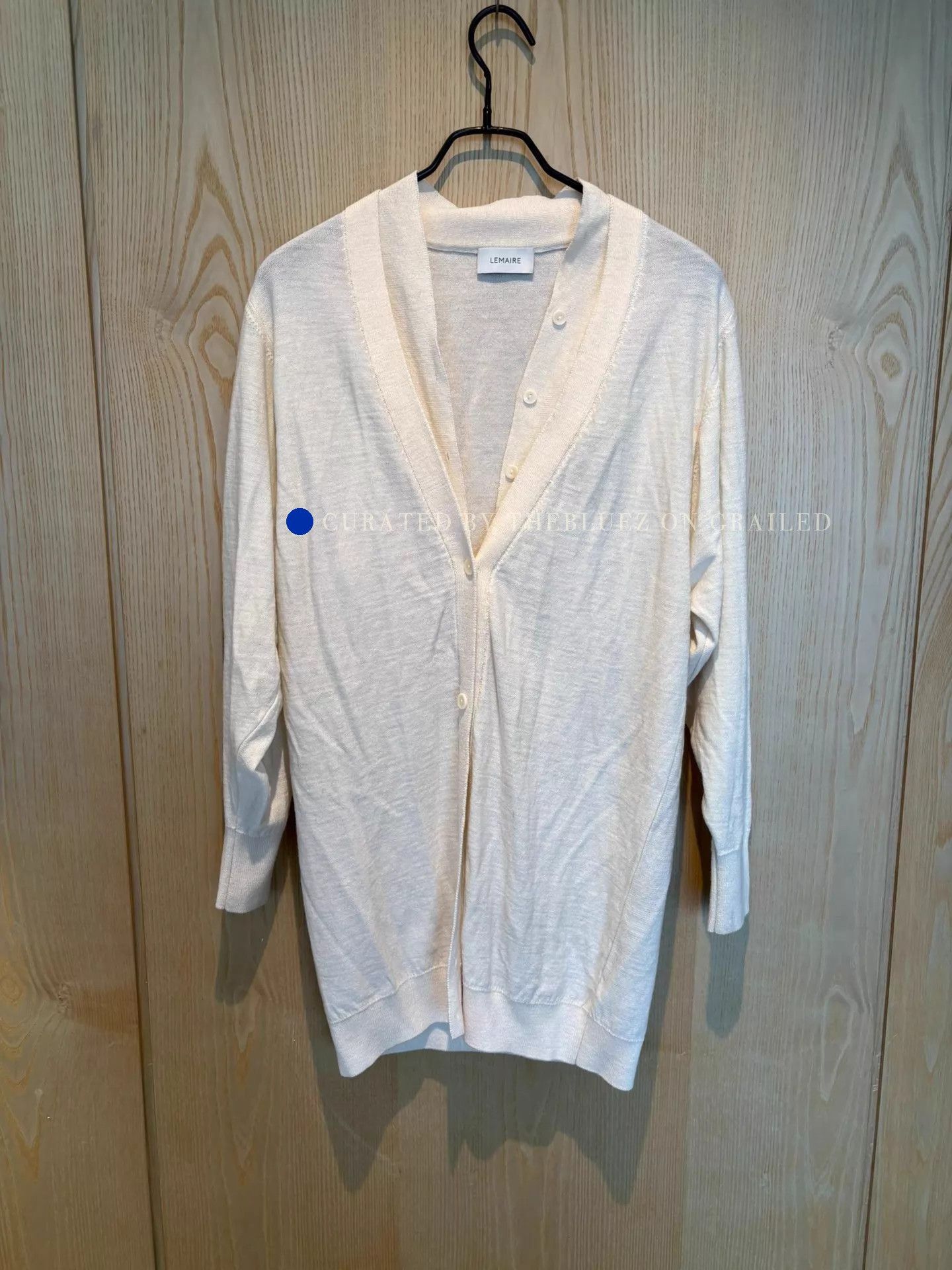 Lemaire Classic Ivory Merino Wool Cardigan Size US S / EU 44-46 / 1 - 1 Thumbnail