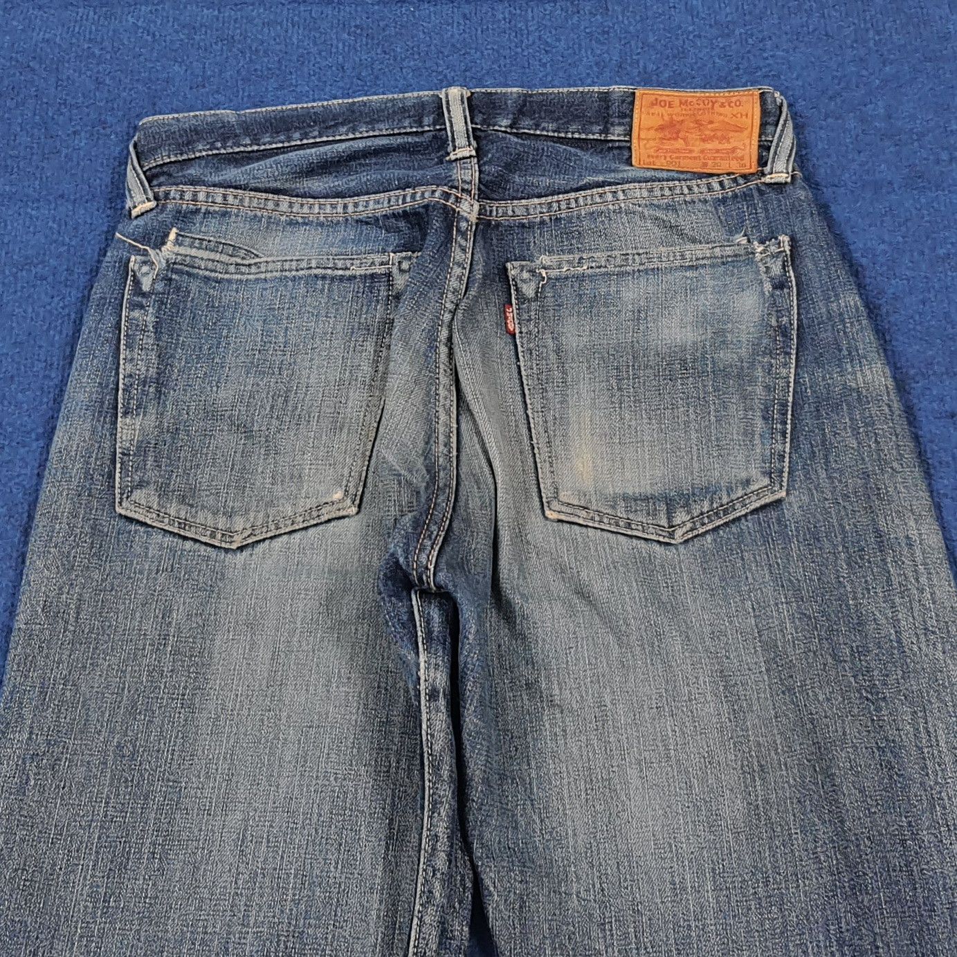 The Real McCoy's Vintage Joe McCoy Repro WW2 Selvedge Denim Jeans E1N37 Size US 29 - 4 Thumbnail
