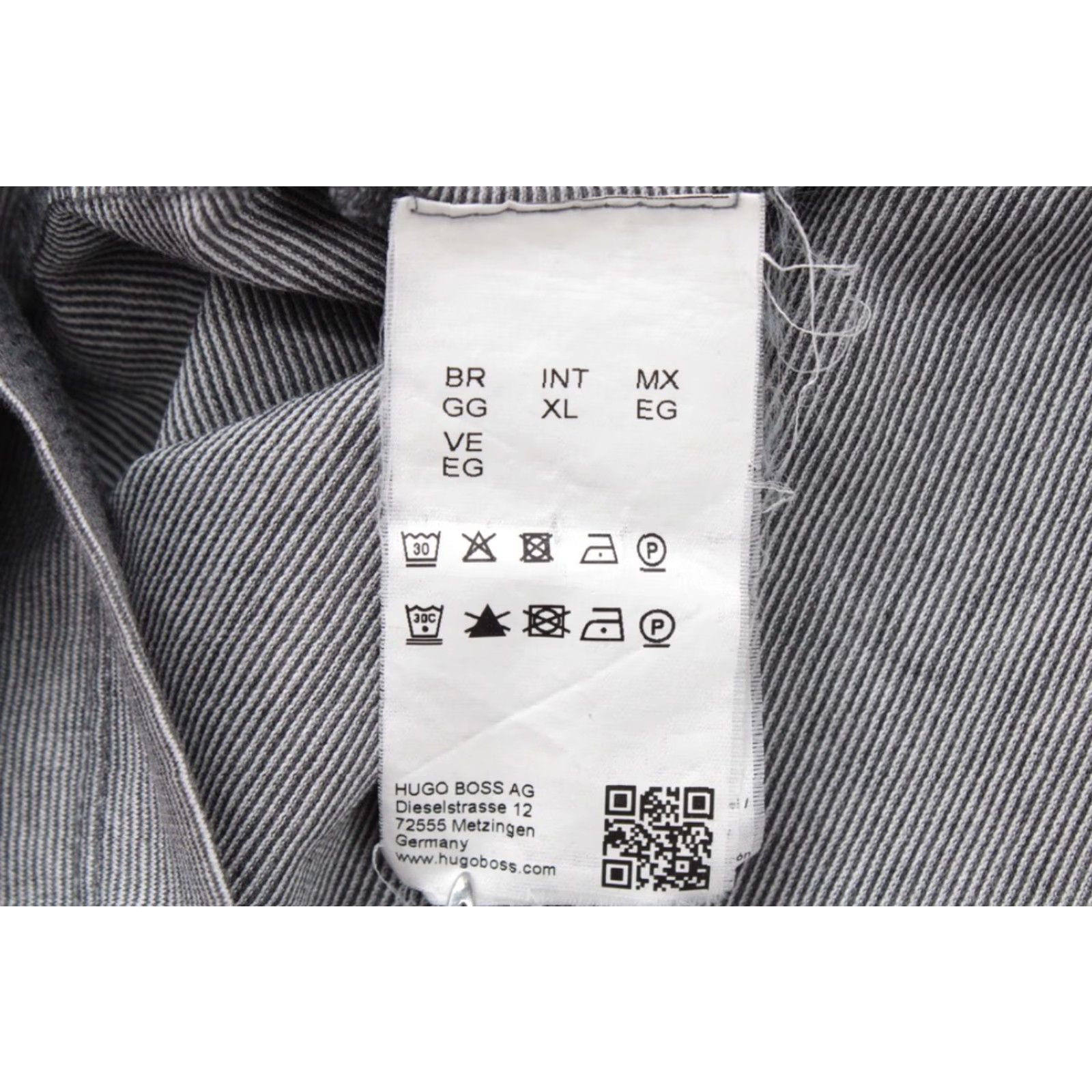 Hugo Boss HUGO BOSS Polo Shirt Men's XL Gray Slim fit Mercerised Short Sleeve Preppy Size US XL / EU 56 / 4 - 7 Thumbnail