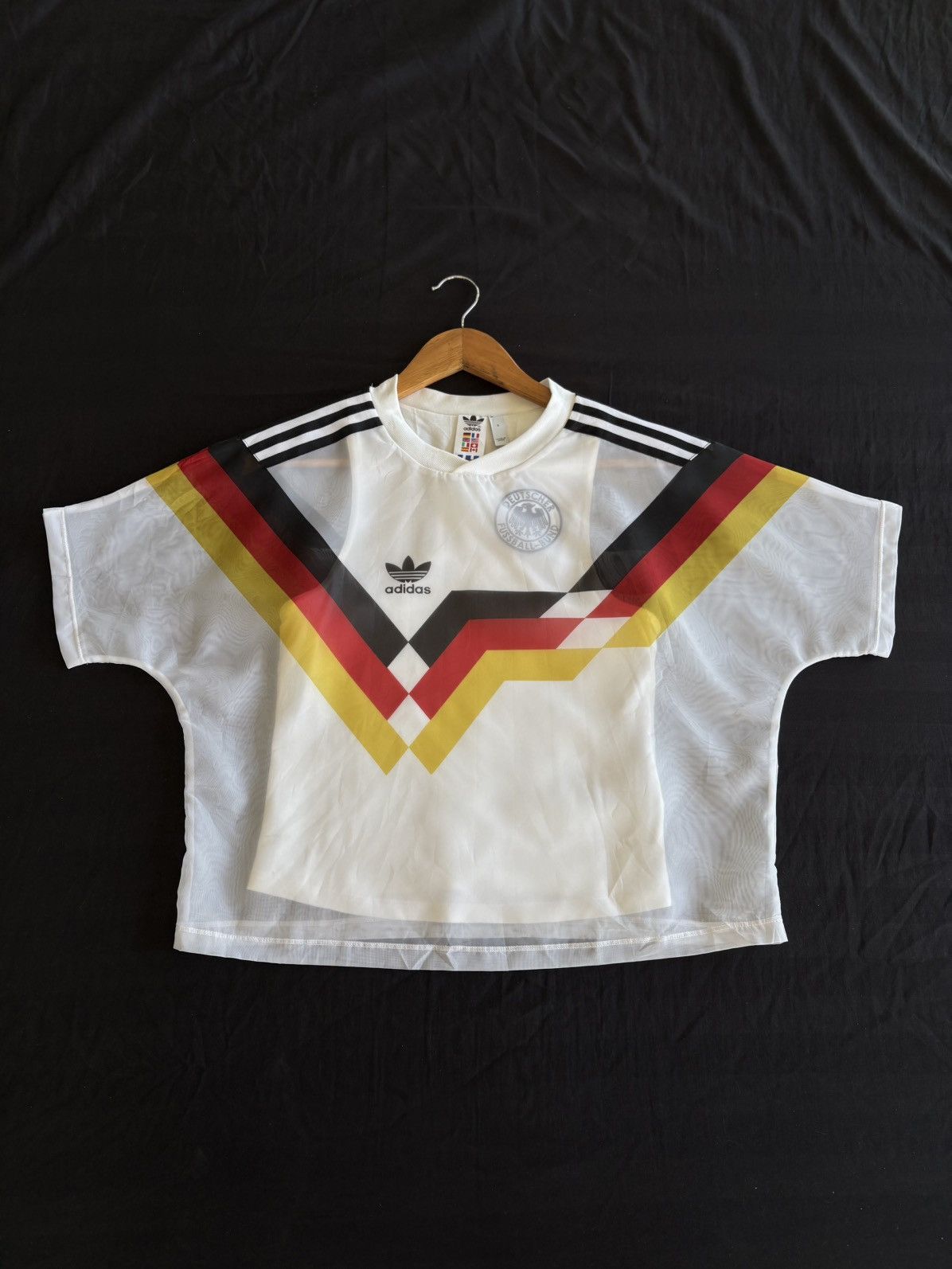Adidas Germany 1990 Archive Mesh Layered Tee - World Cup 18