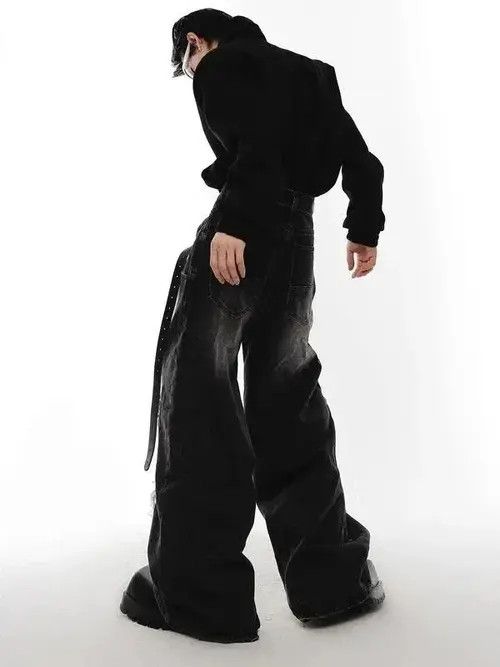 Bc Ethic Jeans Trousers Spring Loose Wide Leg Size US 32 / EU 48 - 3 Thumbnail