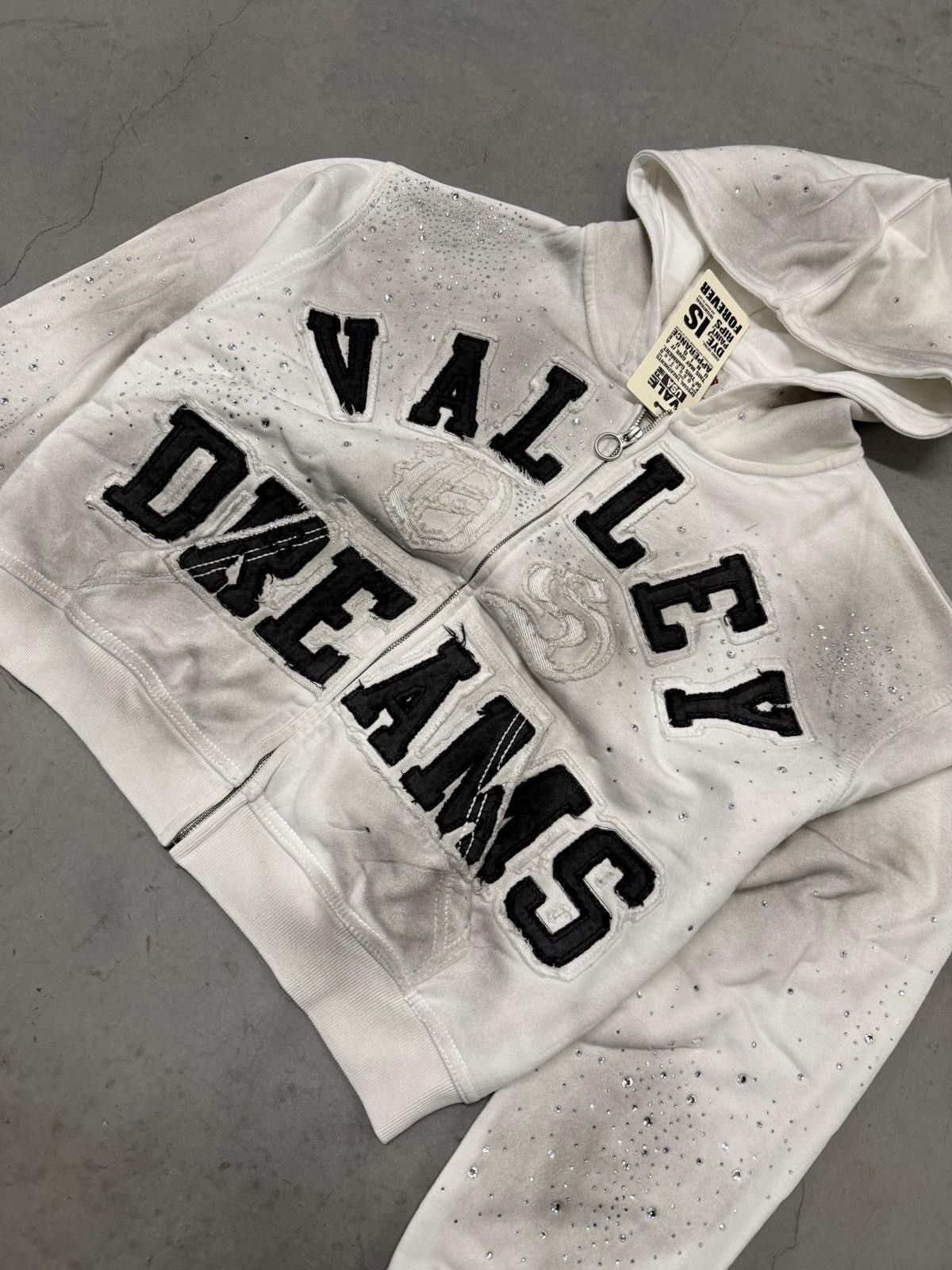 Vale Vale Forever Valley Dreams White Classico Zip Up Hoodie New Size US XL / EU 56 / 4 - 2 Thumbnail