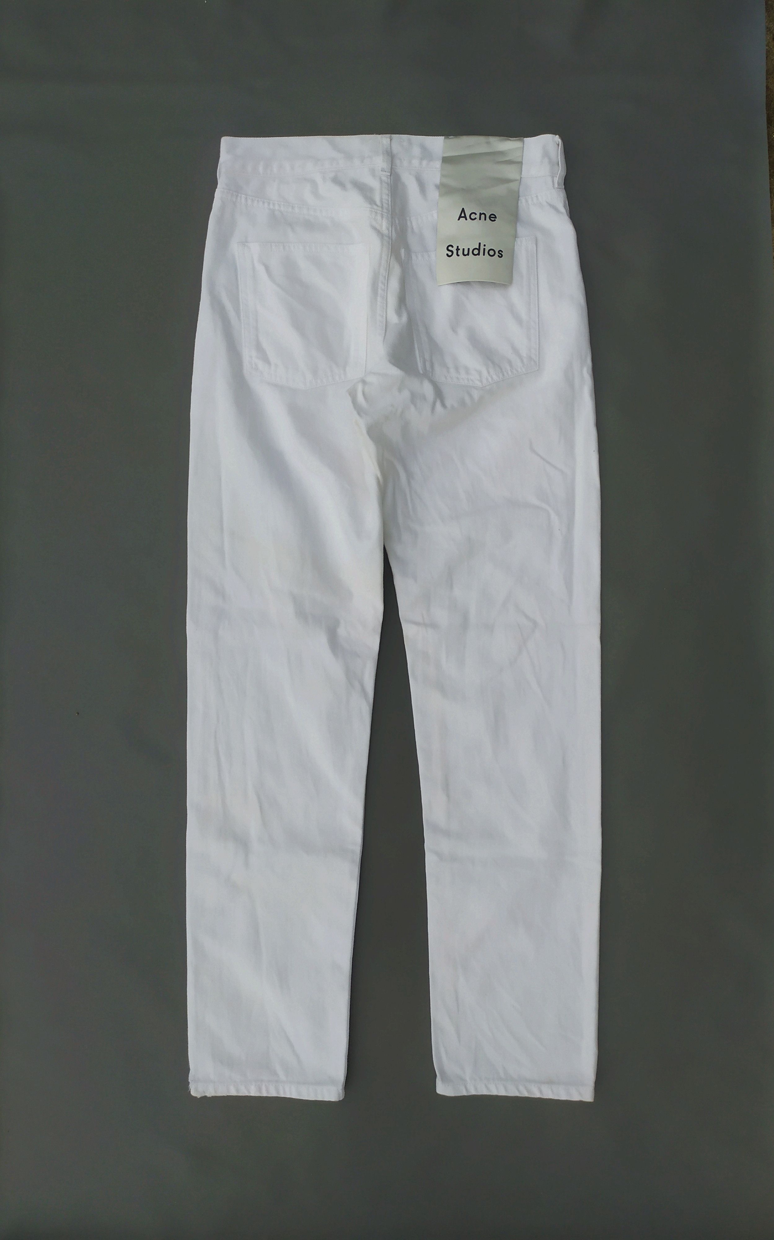 Acne Studios Acne Studios Boy White Distressed Jeans Size US 29 - 9 Thumbnail