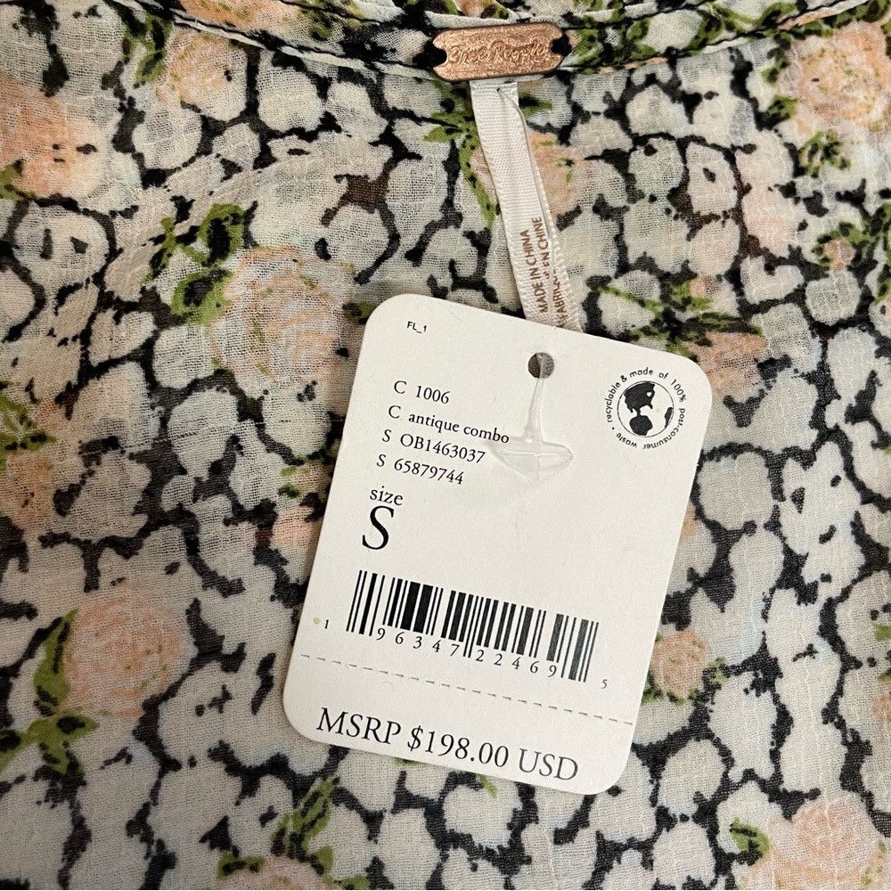 Free People NWT New $198 Free People Gigi Printed Maxi Dress Size S Size S / US 4 / IT 40 - 7 Thumbnail