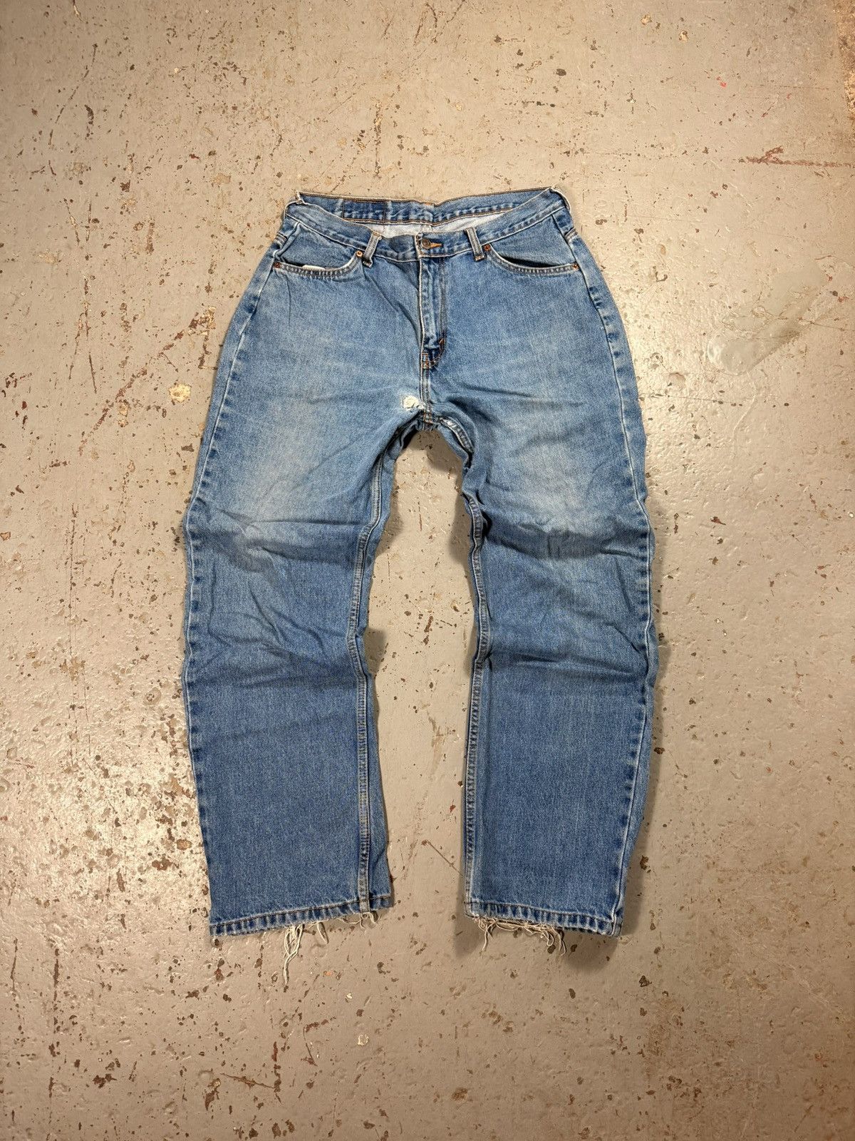 Levi's Vintage 1970s Orange Tag Levis Distressed Denim Size US 32 / EU 48 - 1 Thumbnail