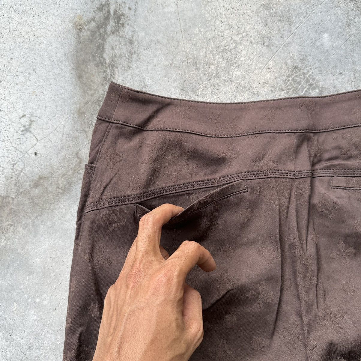 Hiroko Koshino Homme × Japanese Brand VINTAGE HIROKO KOSHINO HOMME STRETCHABLE MONOGRAM PANTS Size 28" / US 6 / IT 42 - 14 Thumbnail
