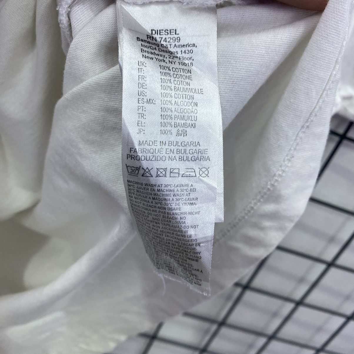 Diesel × Japanese Brand Vintage Diesel White Tee Size US XS / EU 42 / 0 - 5 Thumbnail