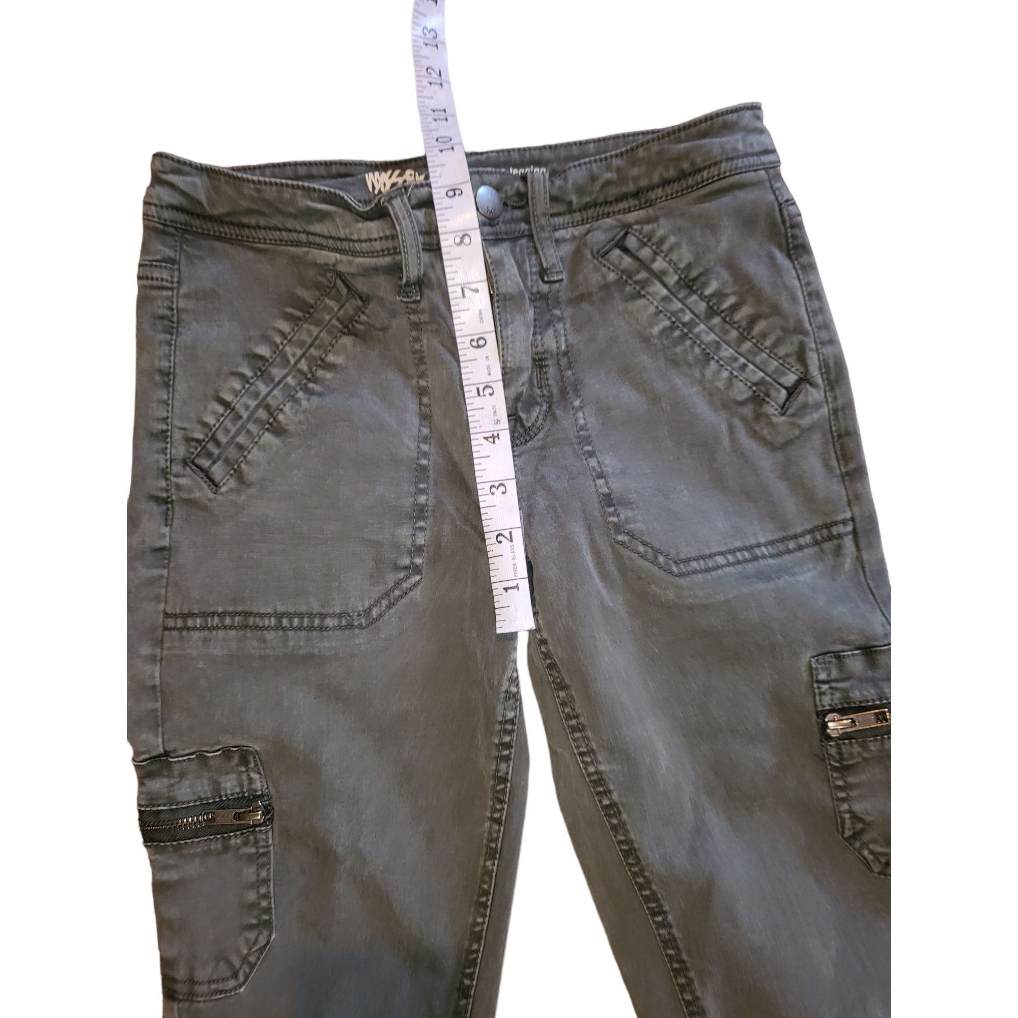 Mossimo Mossimo Jeggings Women Sz 00/24 Army Green Mid Rise Super St Size 24" / US 00 / IT 34 - 5 Thumbnail
