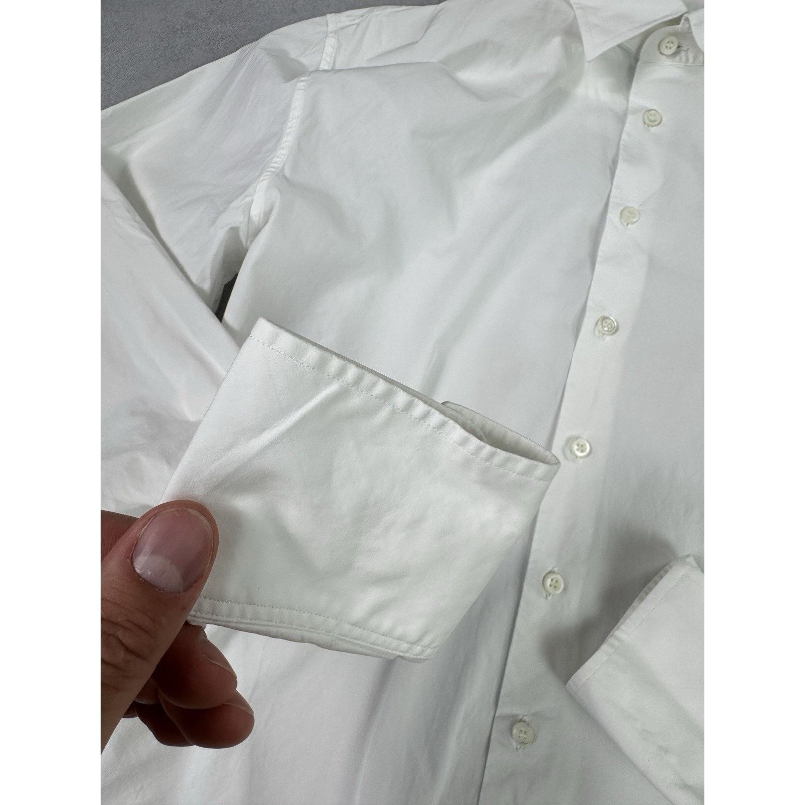 DSQUARED2 Men’s Shirt White Classic Button-Up Cotton Sz 54