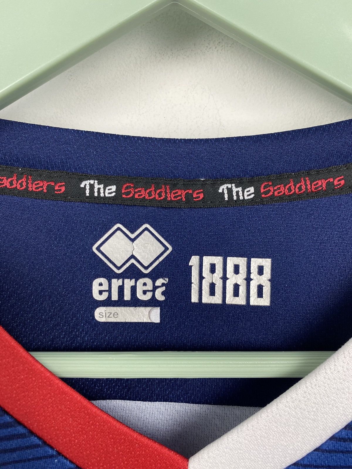 Errea Walsall FC 2018 2019 Errea Football Jersey Shirt PSG Arsenal Size US L / EU 52-54 / 3 - 14 Thumbnail