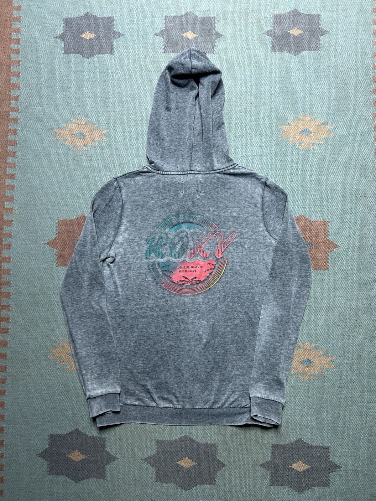 Vintage Roxy surf hoodie zip quiksilver billabong beach womens large Size L / US 10 / IT 46 - 1 Thumbnail
