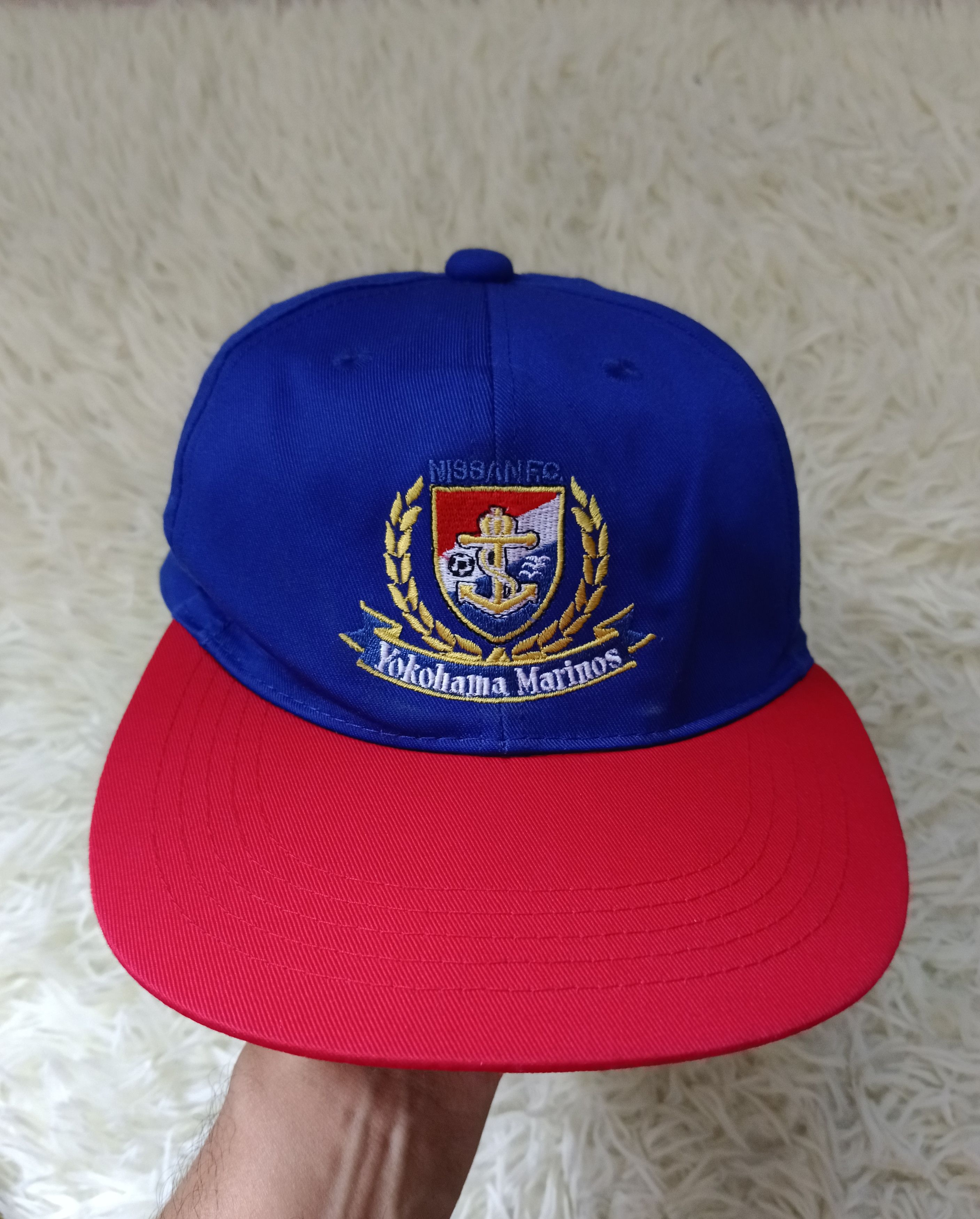 Vintage 90s J.LUAGUE YOKOHAMA MARINOS HAT Size ONE SIZE - 2 Thumbnail