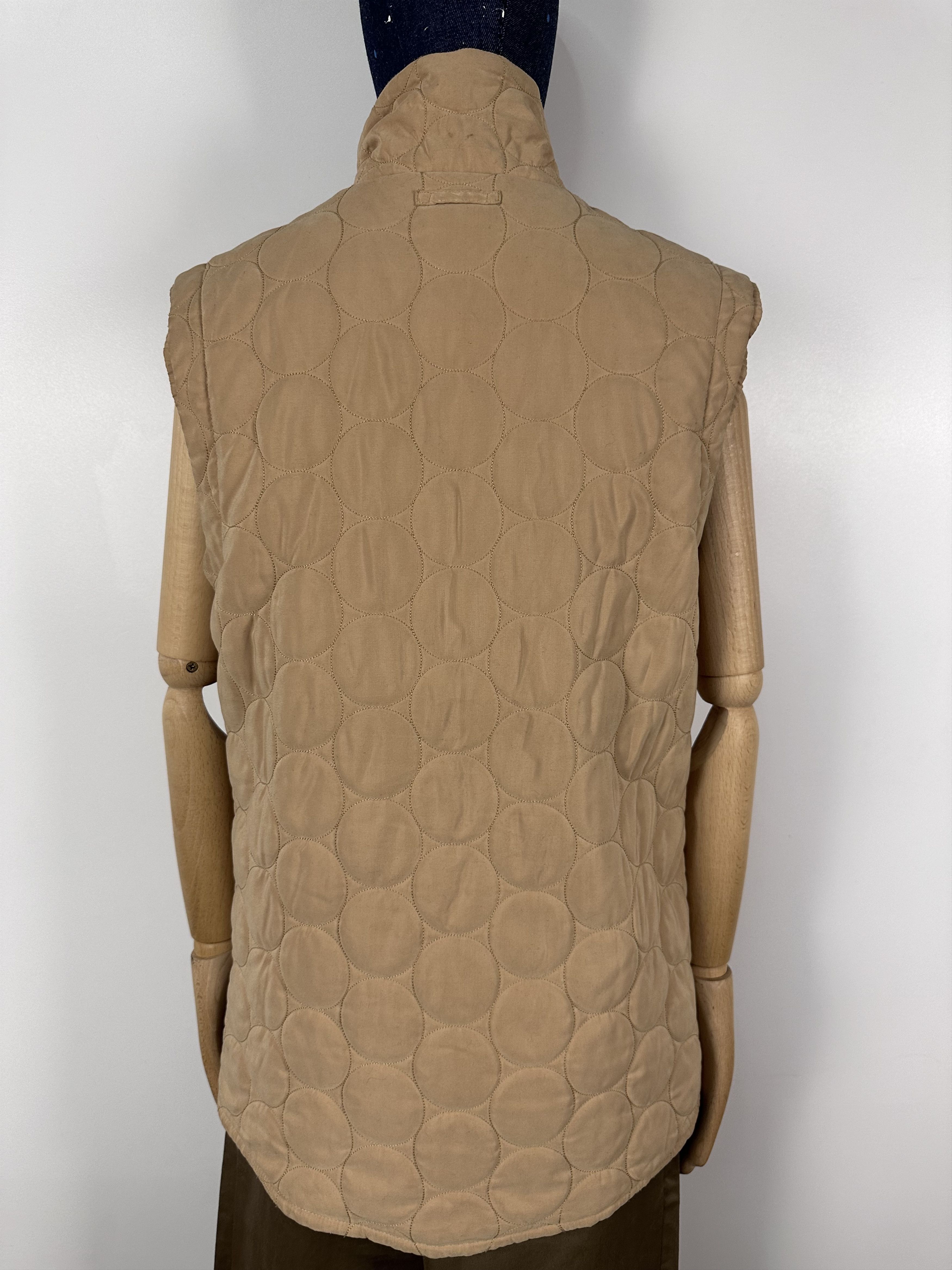Escada × Escada Sport Escada Sport Quilted Beige Vest Womens Size S Size S / US 4 / IT 40 - 8 Thumbnail