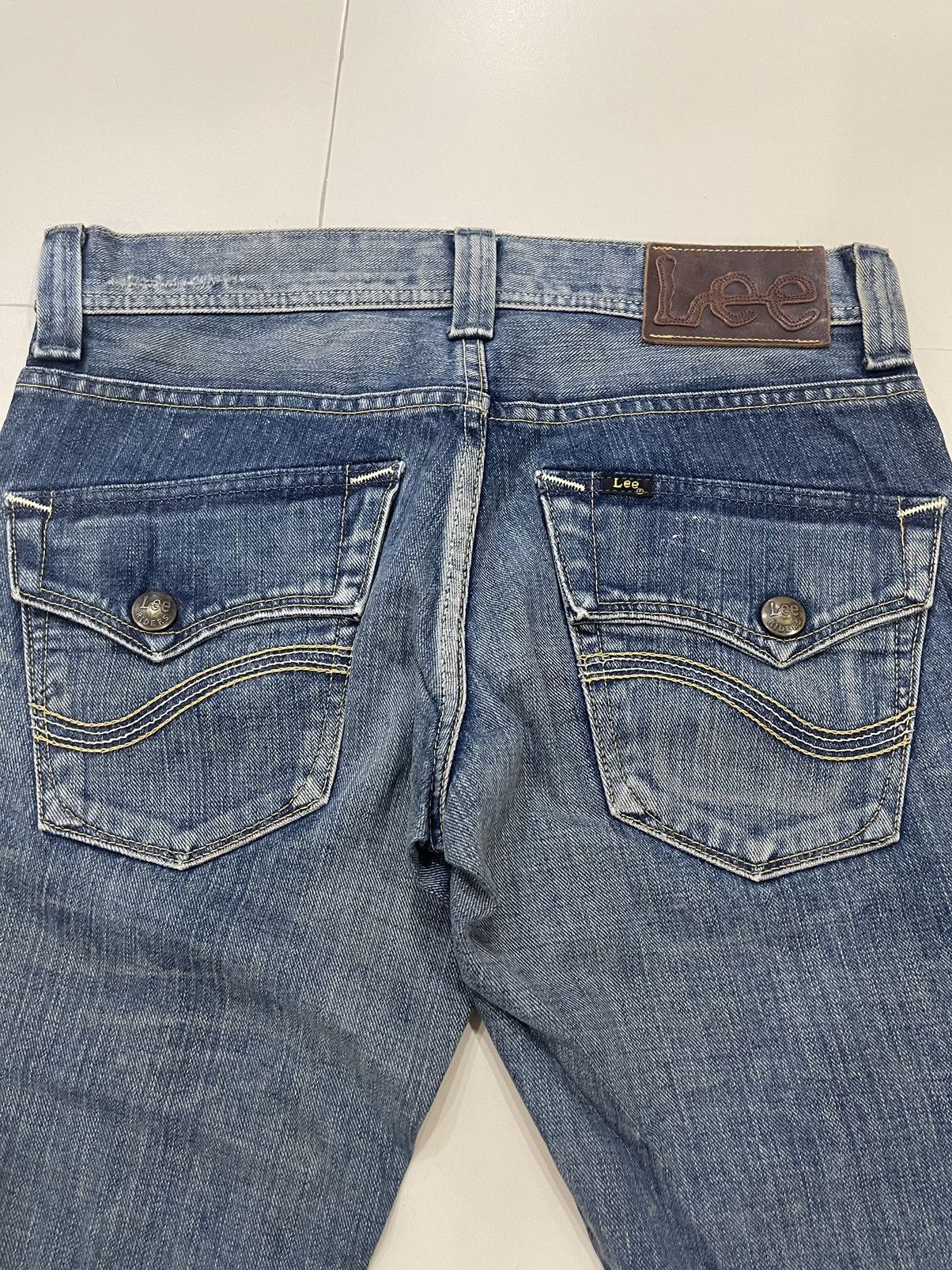 Vintage FLARE JEANS MIDAS x LEE Union Made Bootcut Distressed Size US 31 - 7 Thumbnail