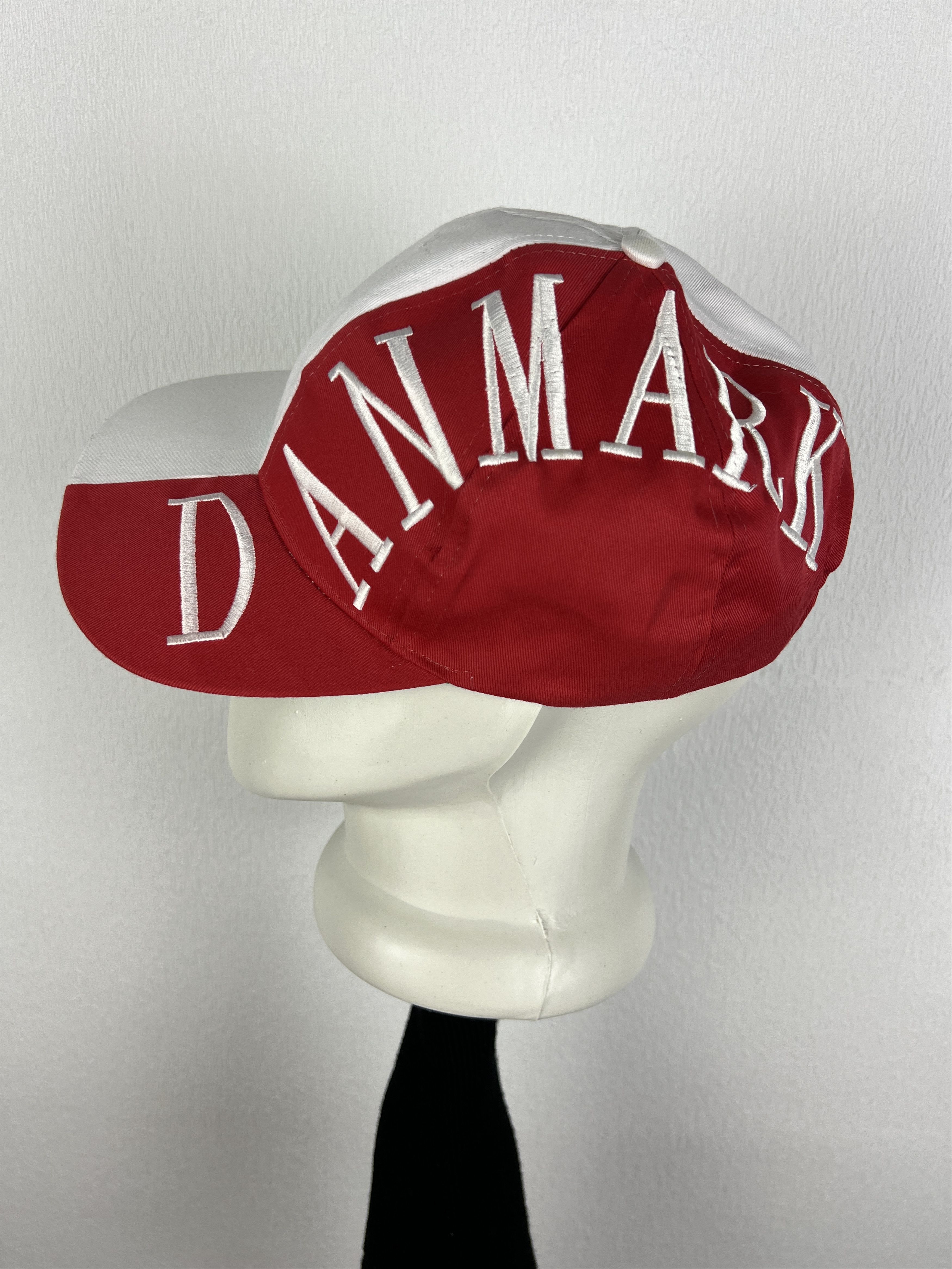 Vintage Danmark National Team Cap Hat Snapback Over Print Rare Size ONE SIZE - 4 Thumbnail