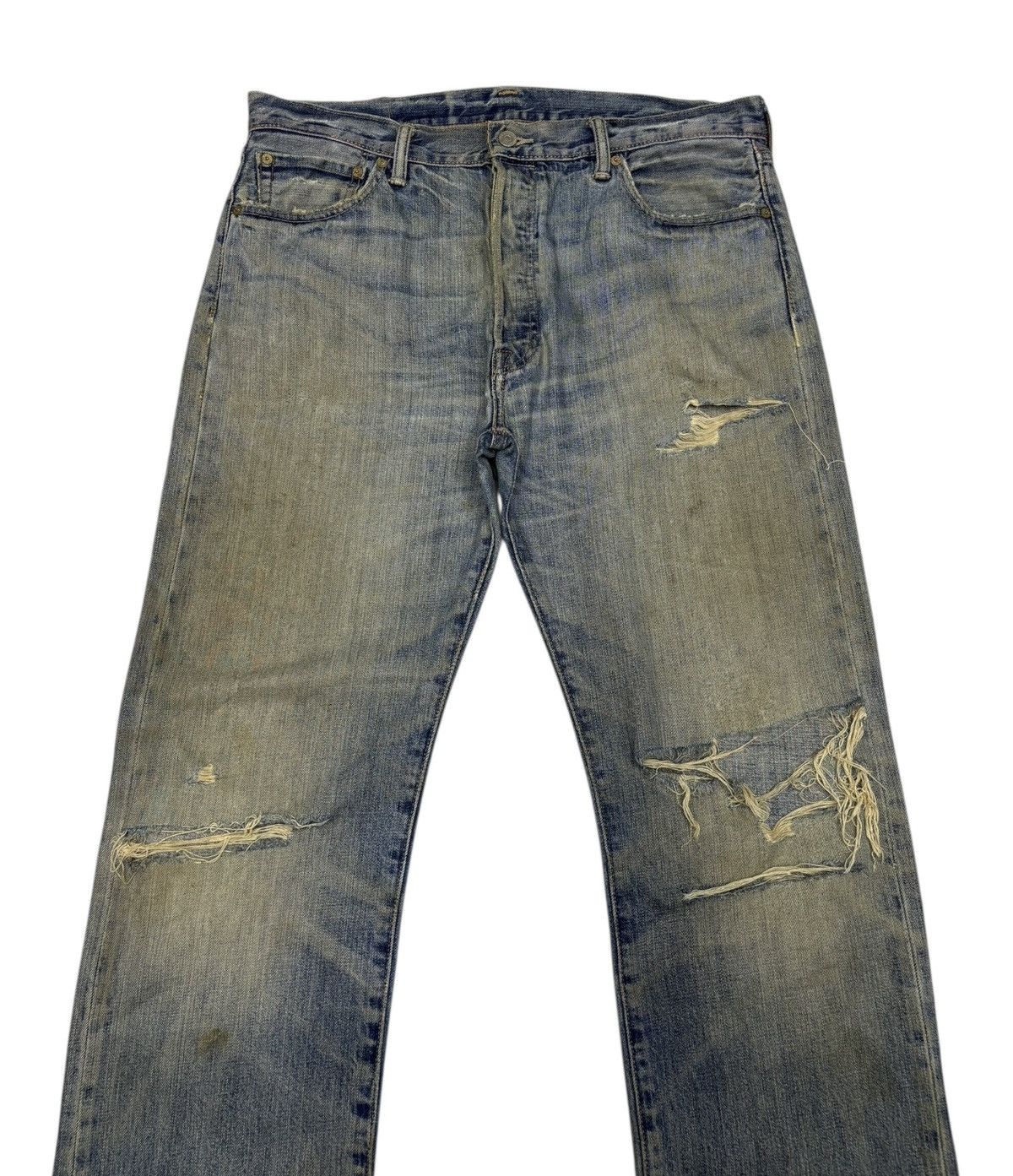 Levi's × Undercover 🔥LEVIS 501 THRASHED MUD WASH RUSTY DISTRESS UNDERCOVER STYLE Size US 36 / EU 52 - 5 Thumbnail