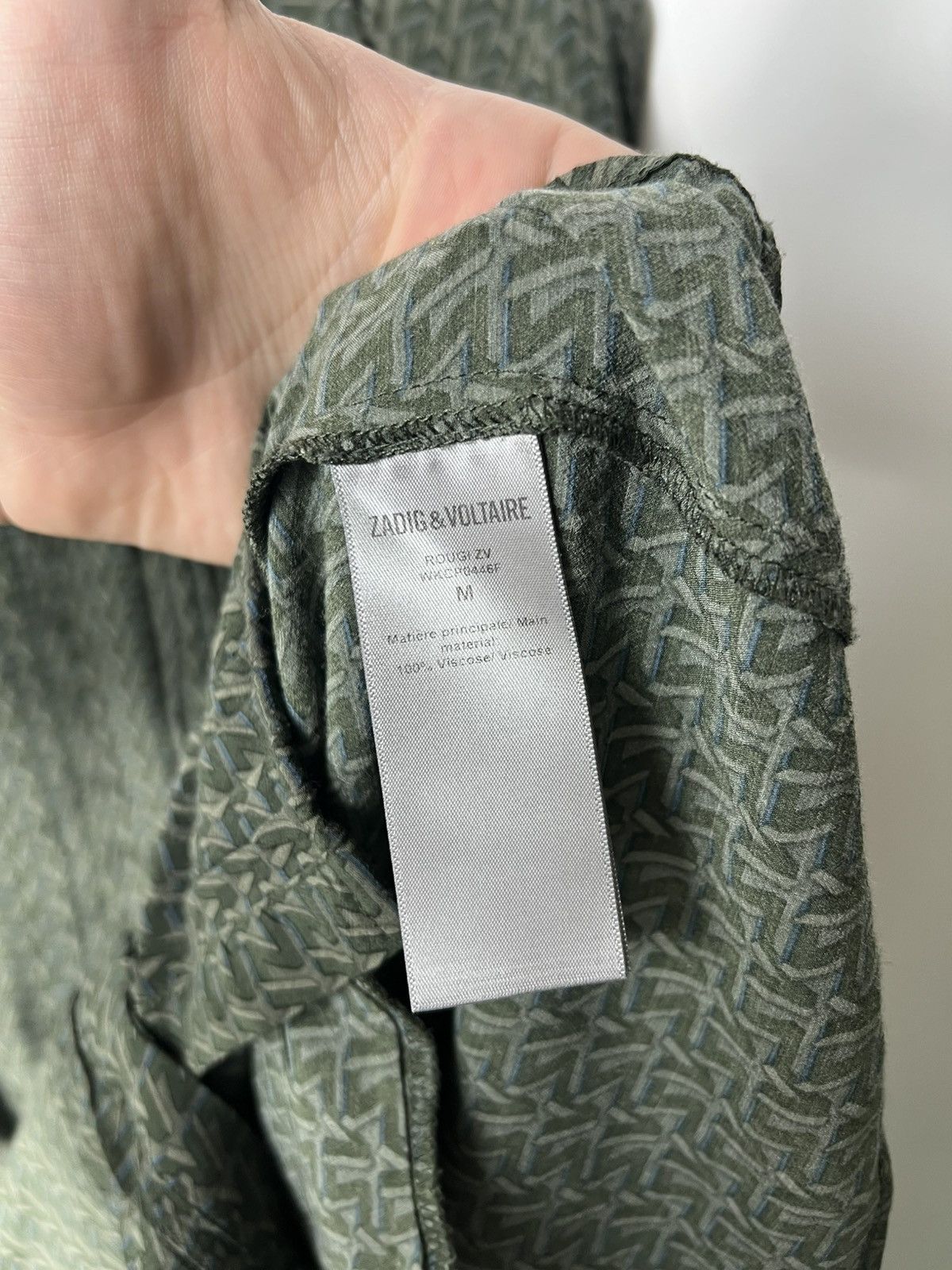 Zadig & Voltaire Vintage luxury designer Zadig & Voltaire Rougi Green Dress Size M / US 6-8 / IT 42-44 - 7 Thumbnail
