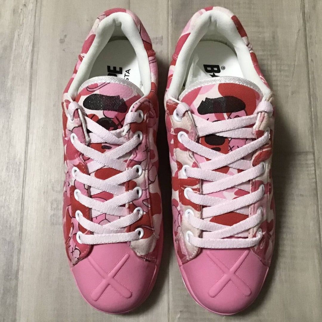 Bape × Kaws × Nigo KAWS ULTRA SKULL STA sneakers BAPE STA ABC camo Pink NIGO Size US 8.5 / EU 41-42 - 2 Thumbnail